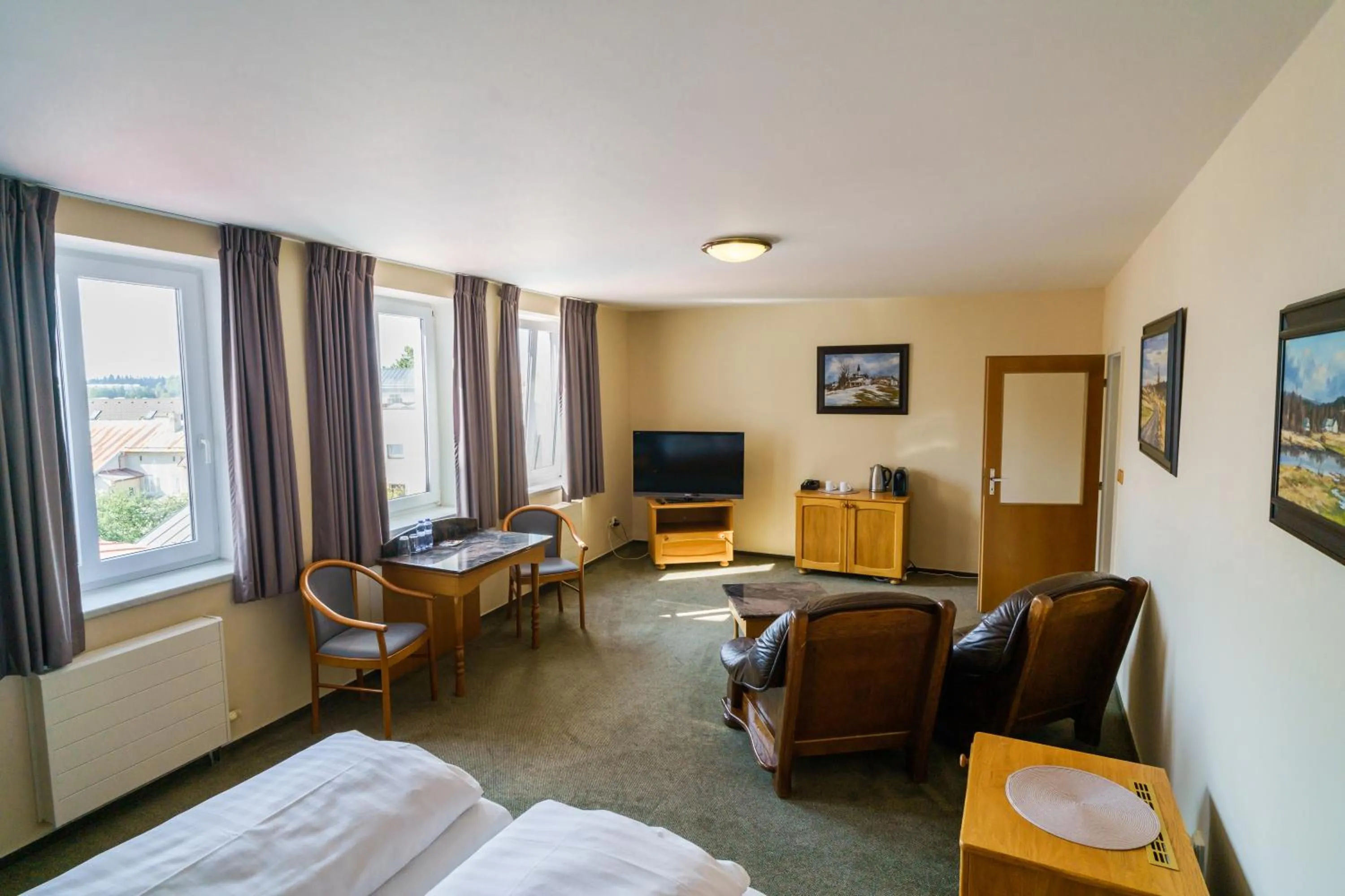 Bed in Hotel U Labutě