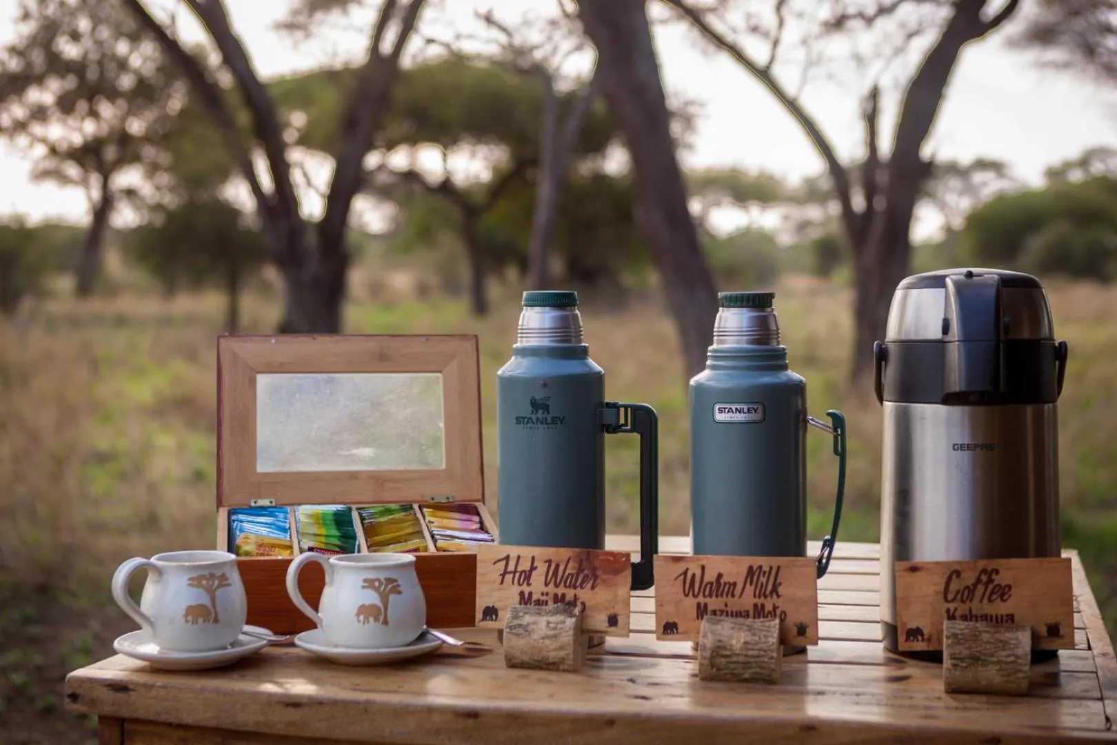 Breakfast in Baobab Tented Camp