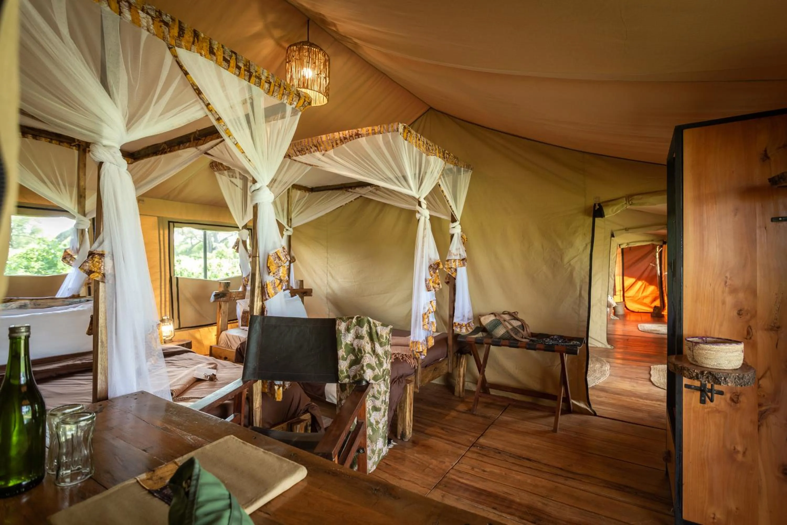 Bed in Baobab Tented Camp