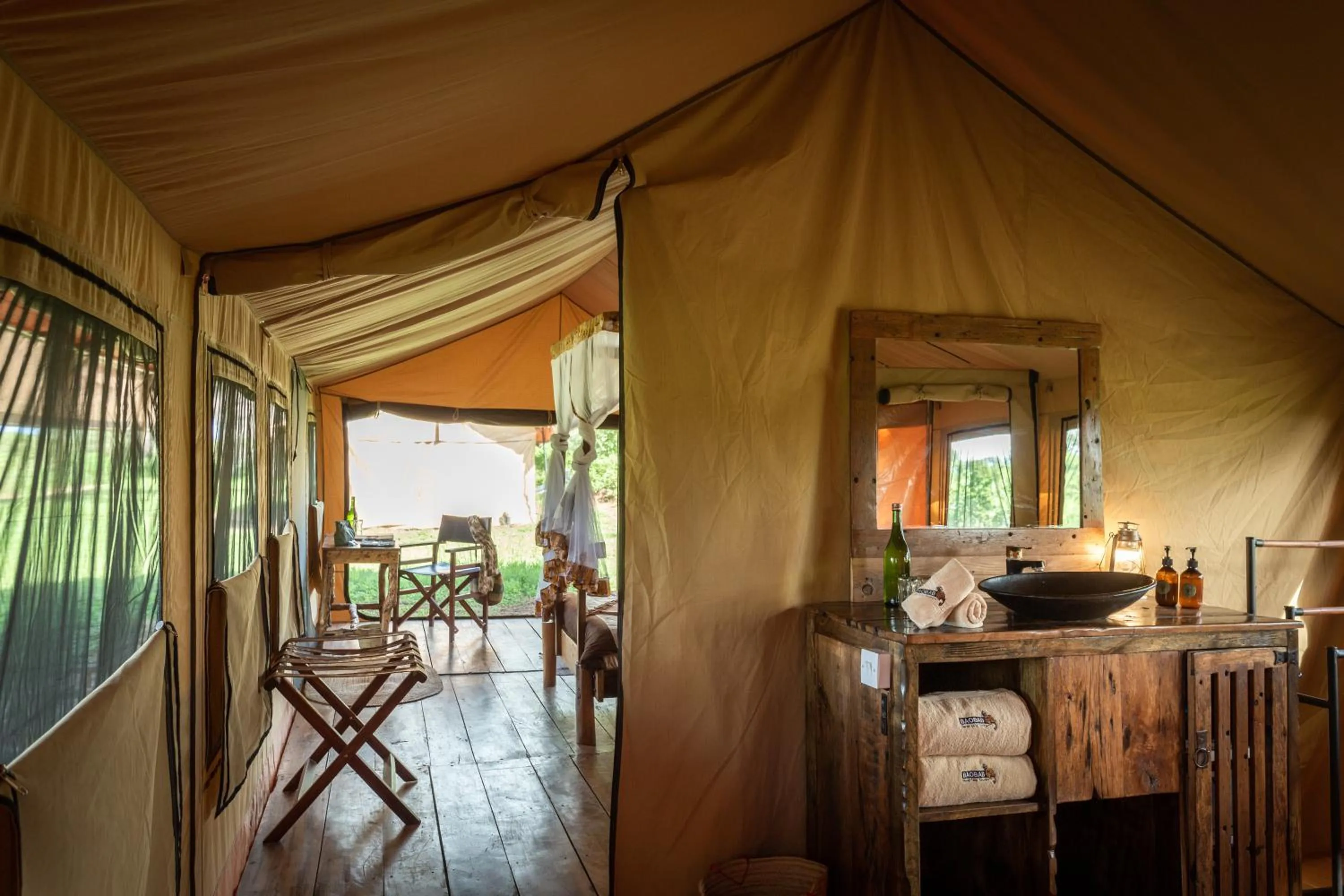 Bathroom in Baobab Tented Camp