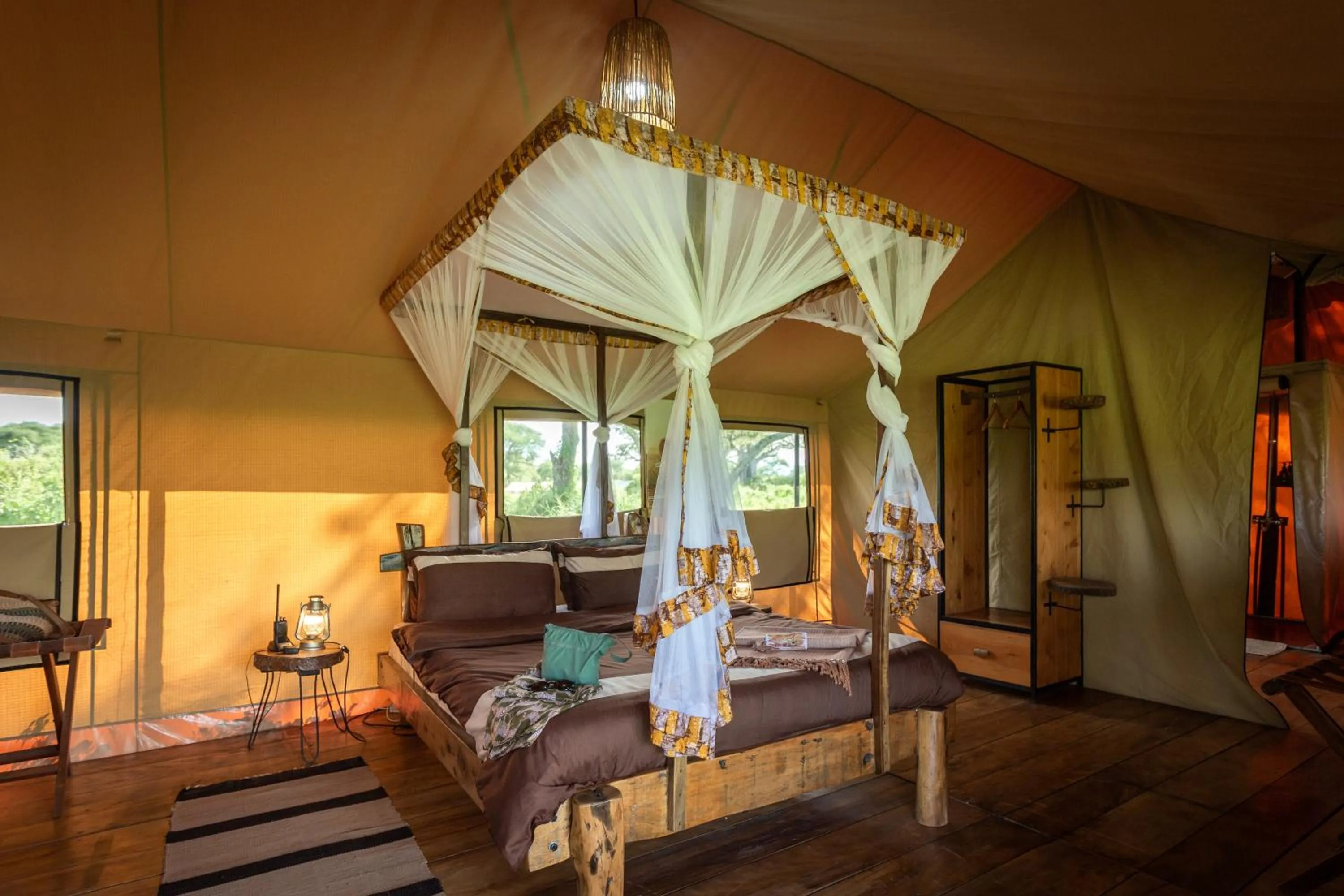 Bed in Baobab Tented Camp