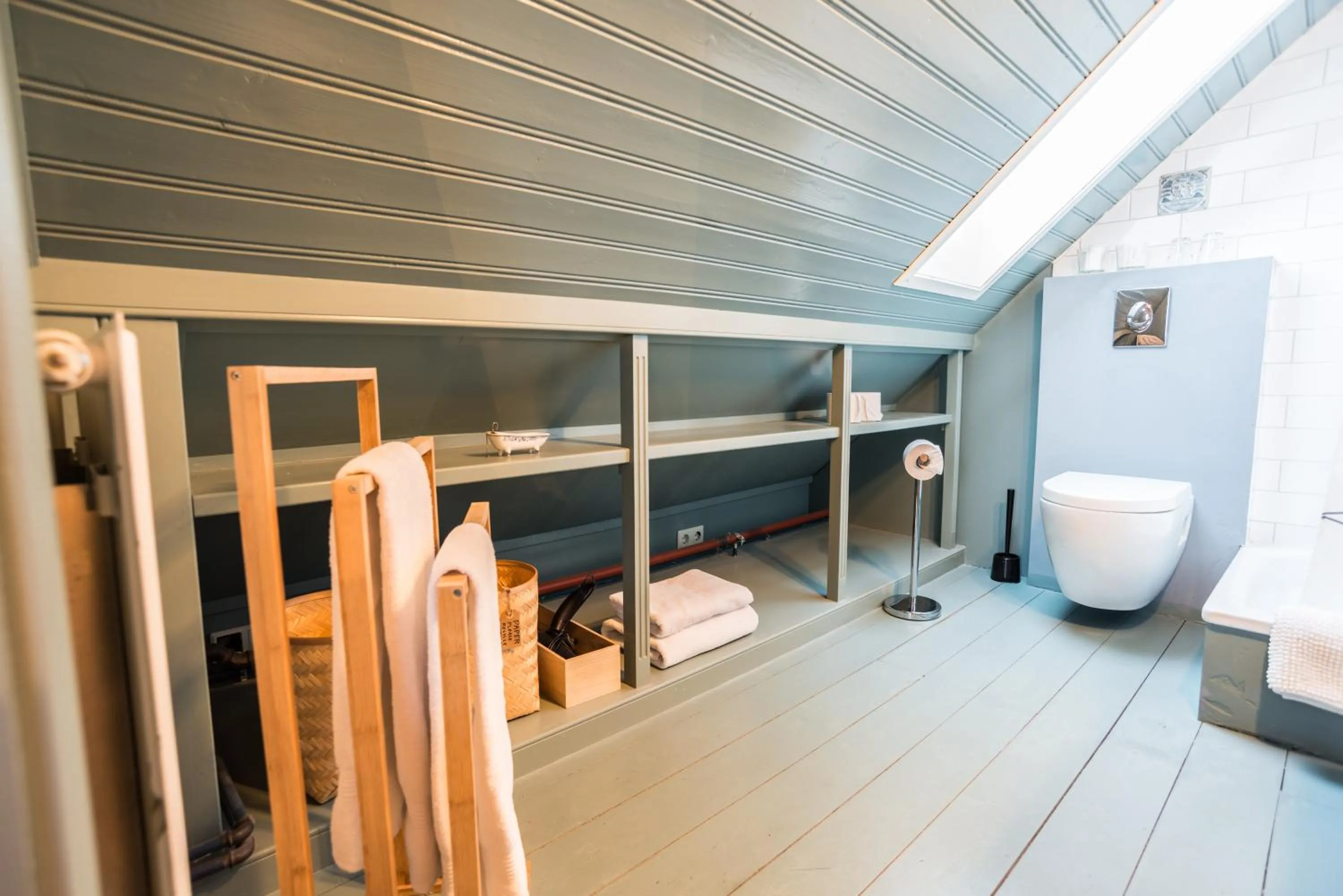 Bathroom, Bed in Reykjavík Treasure B&B