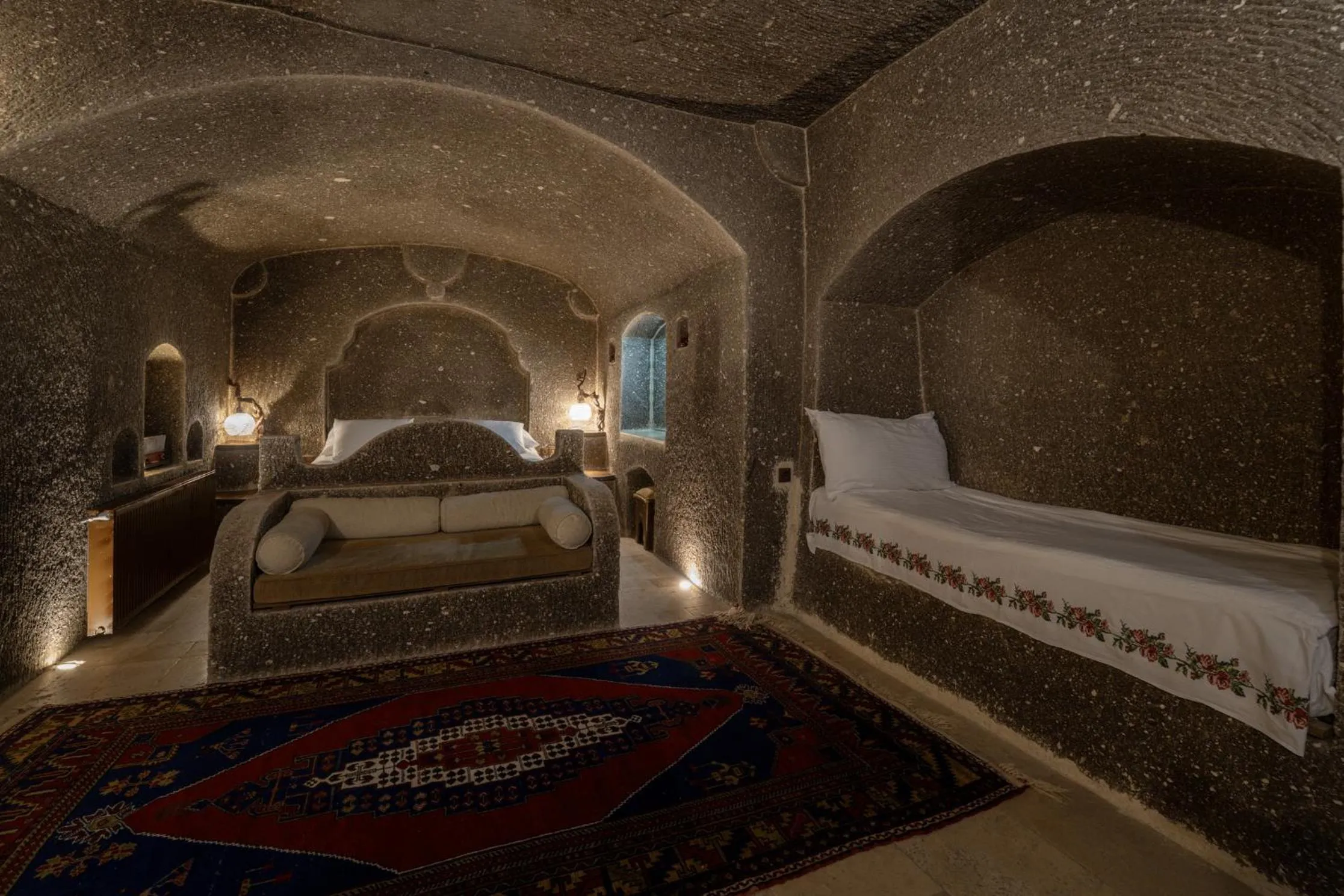 Bed in Grand Cave Suites