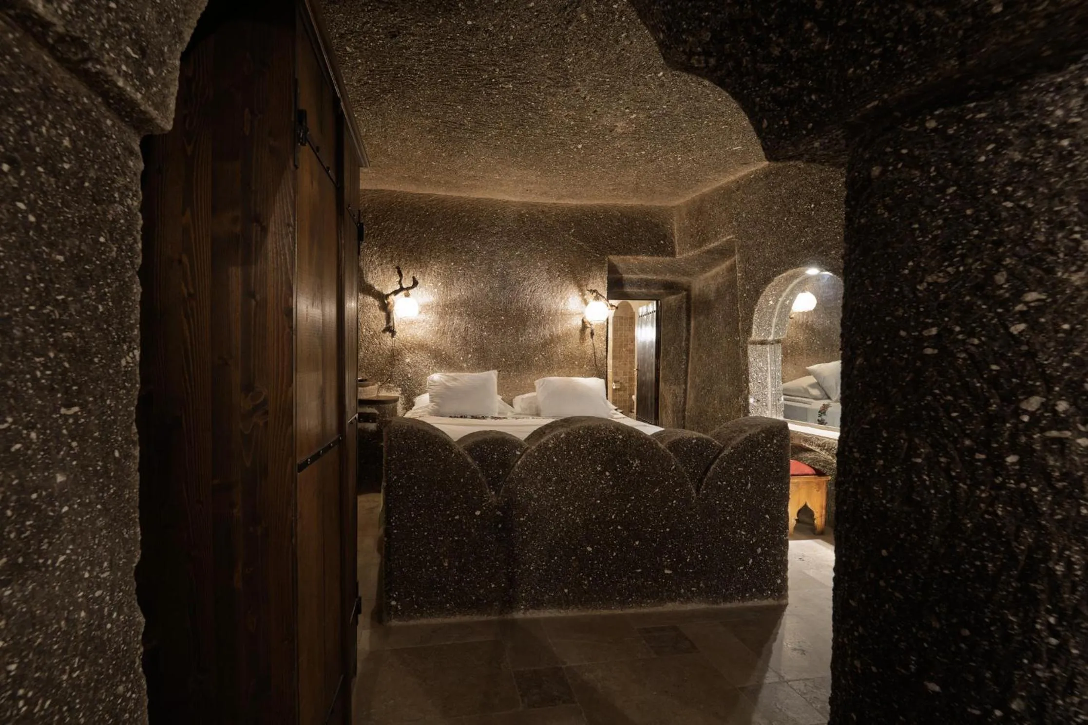 Bed in Grand Cave Suites