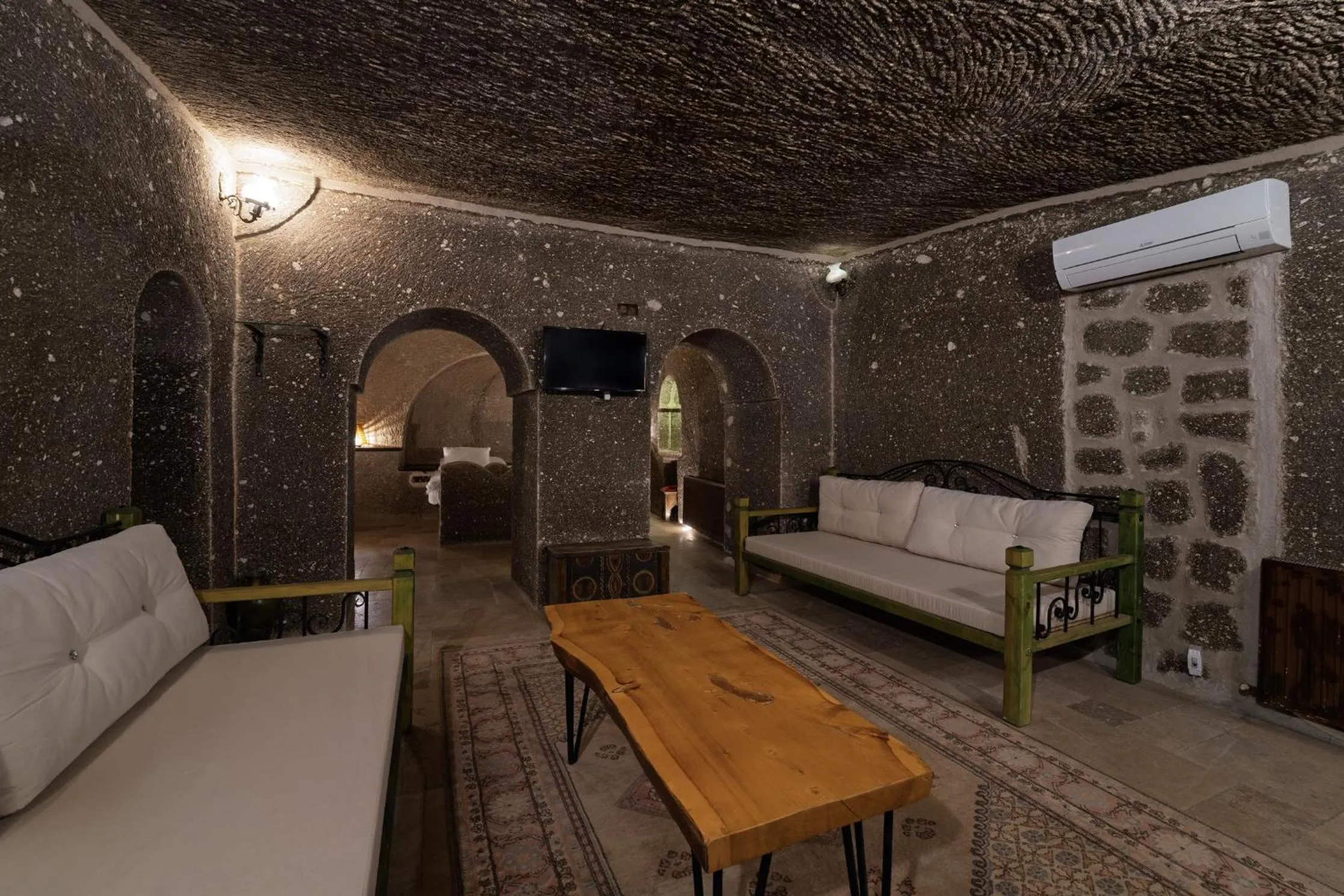 Bed in Grand Cave Suites