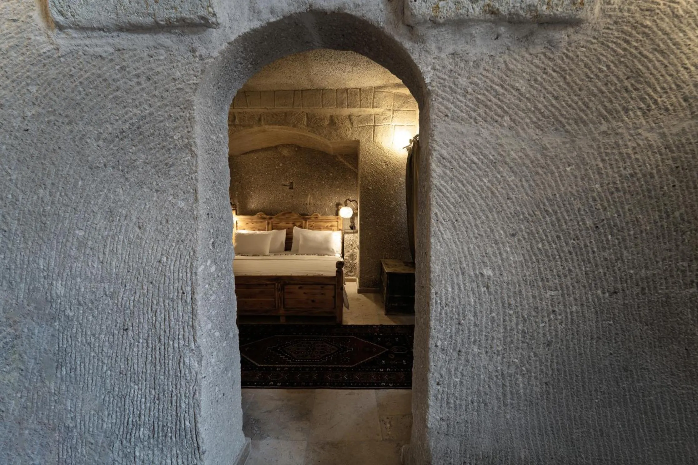 Bed in Grand Cave Suites