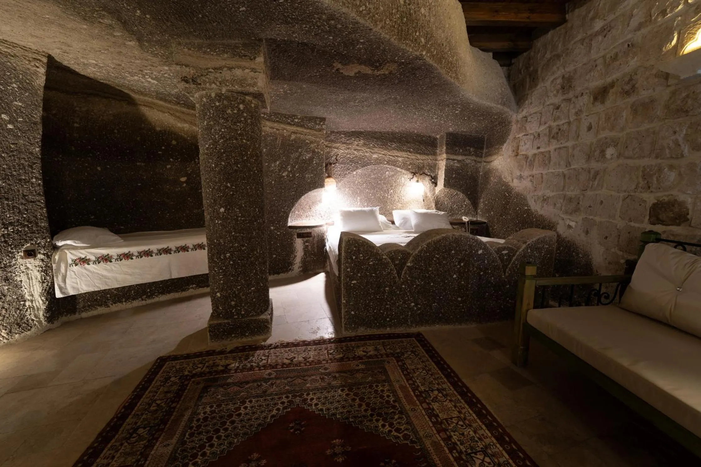 Bed in Grand Cave Suites