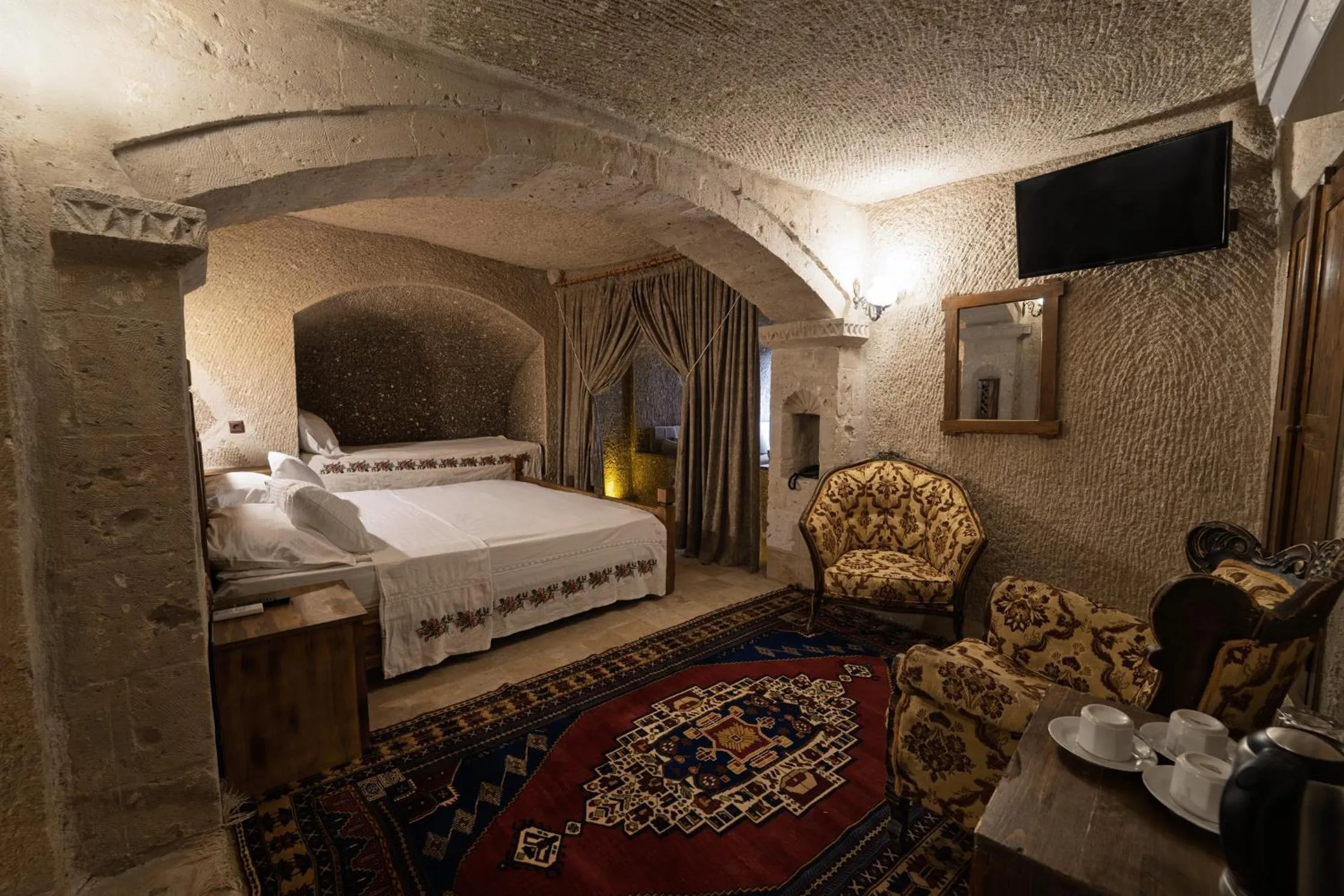 Bed in Grand Cave Suites