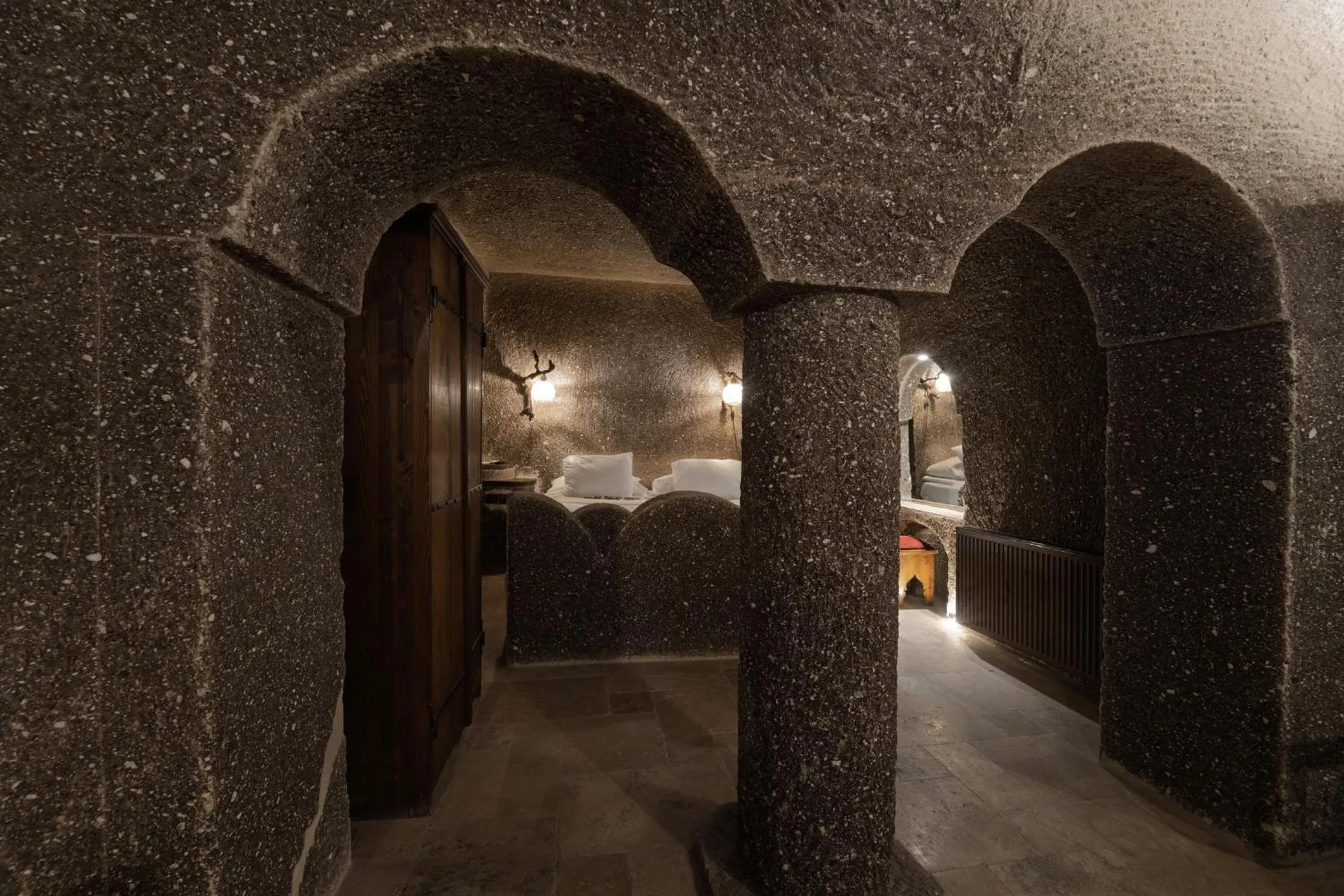 Bed in Grand Cave Suites