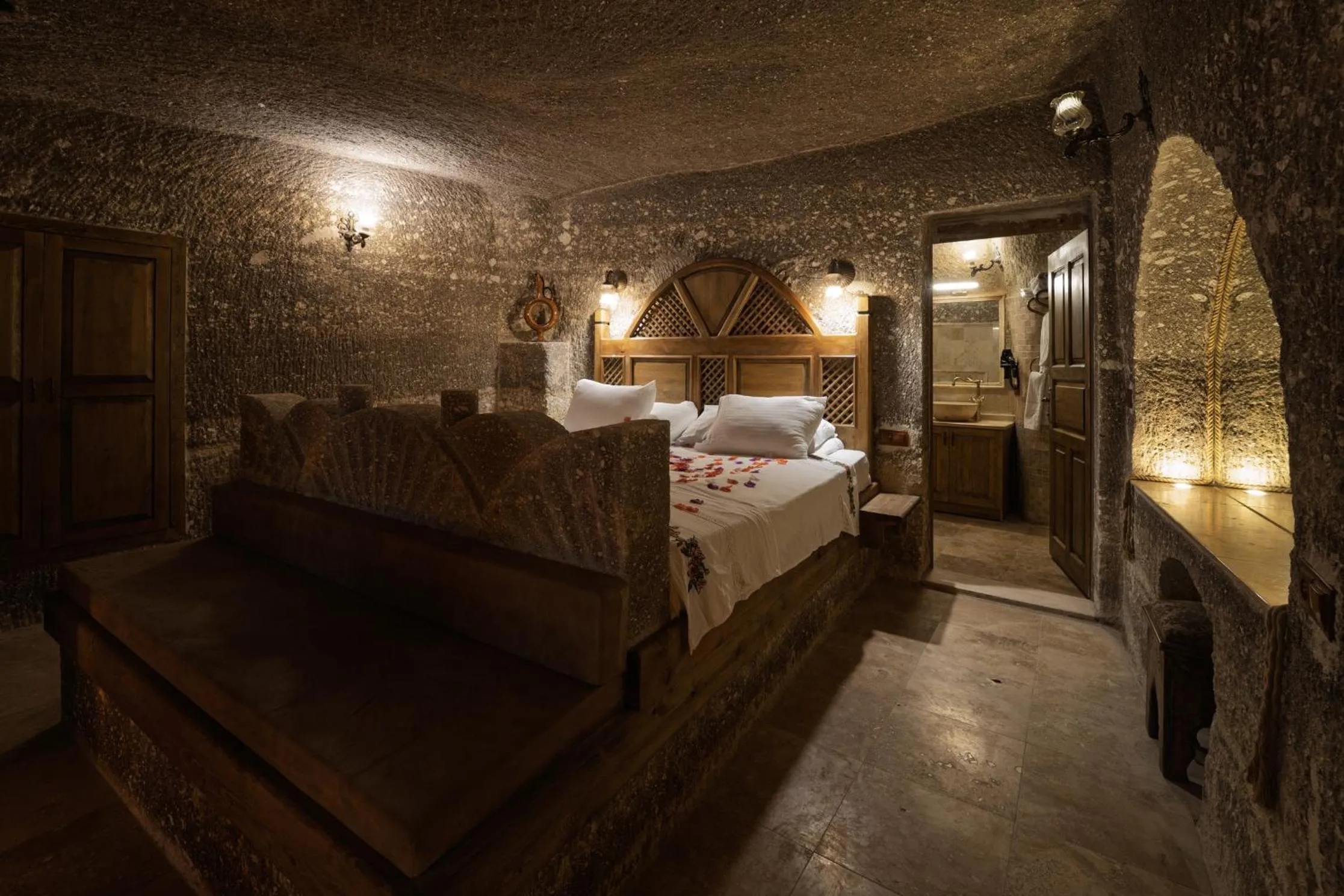 Bed in Grand Cave Suites