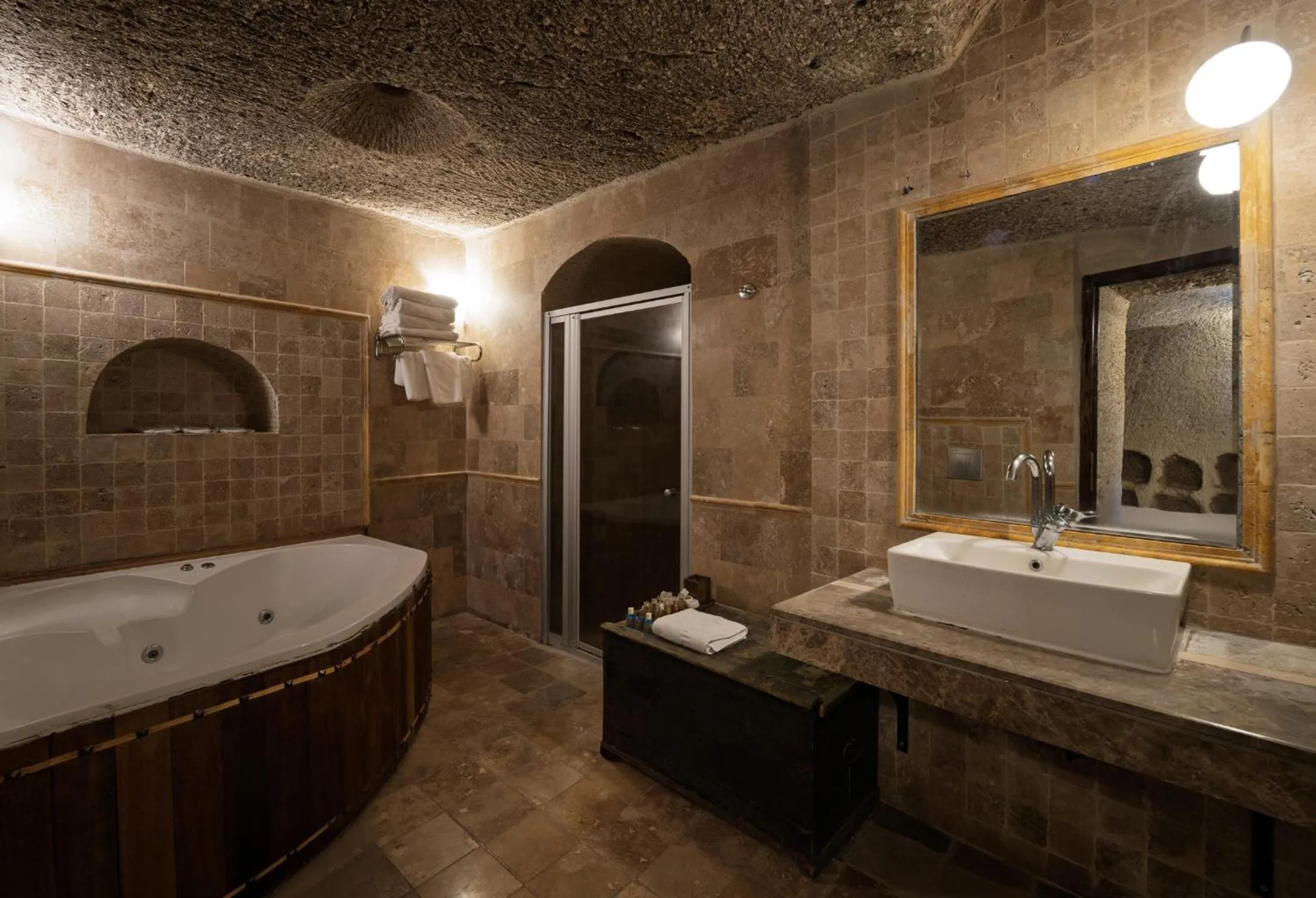Shower in Grand Cave Suites