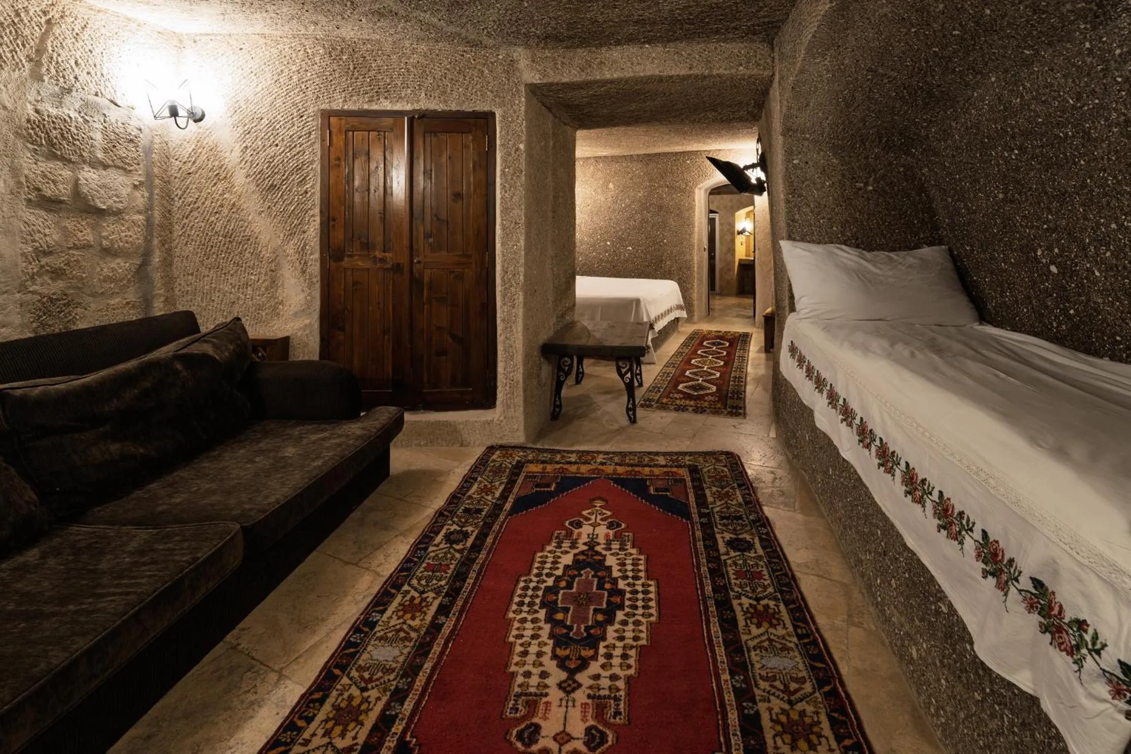 Bed in Grand Cave Suites