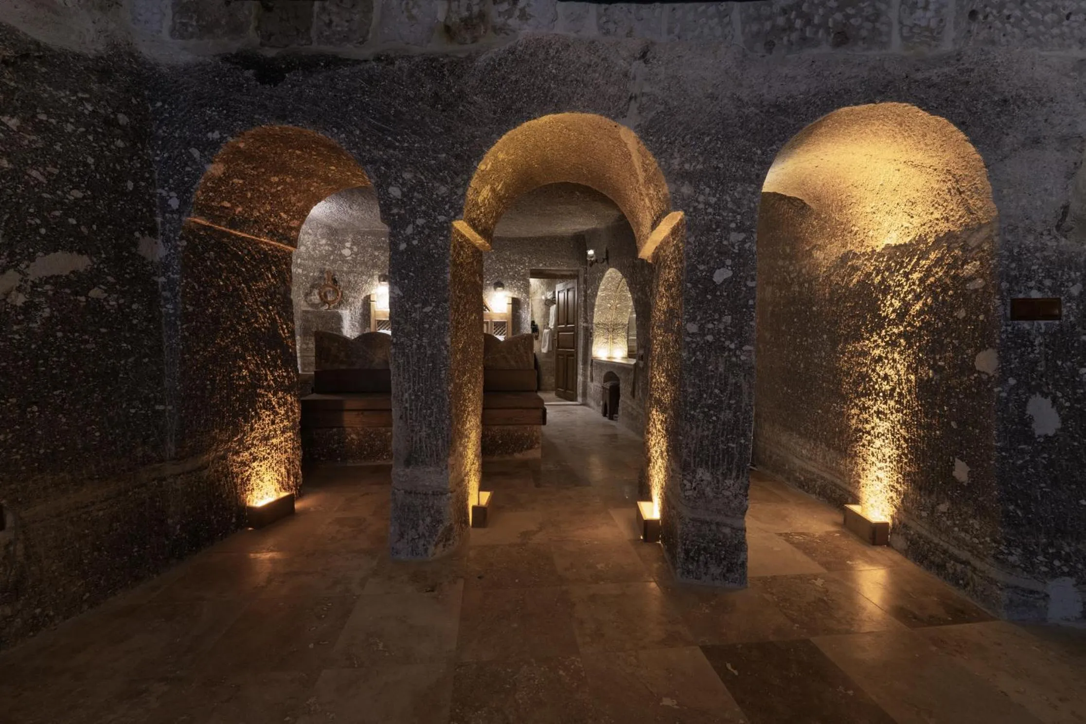 Bed in Grand Cave Suites