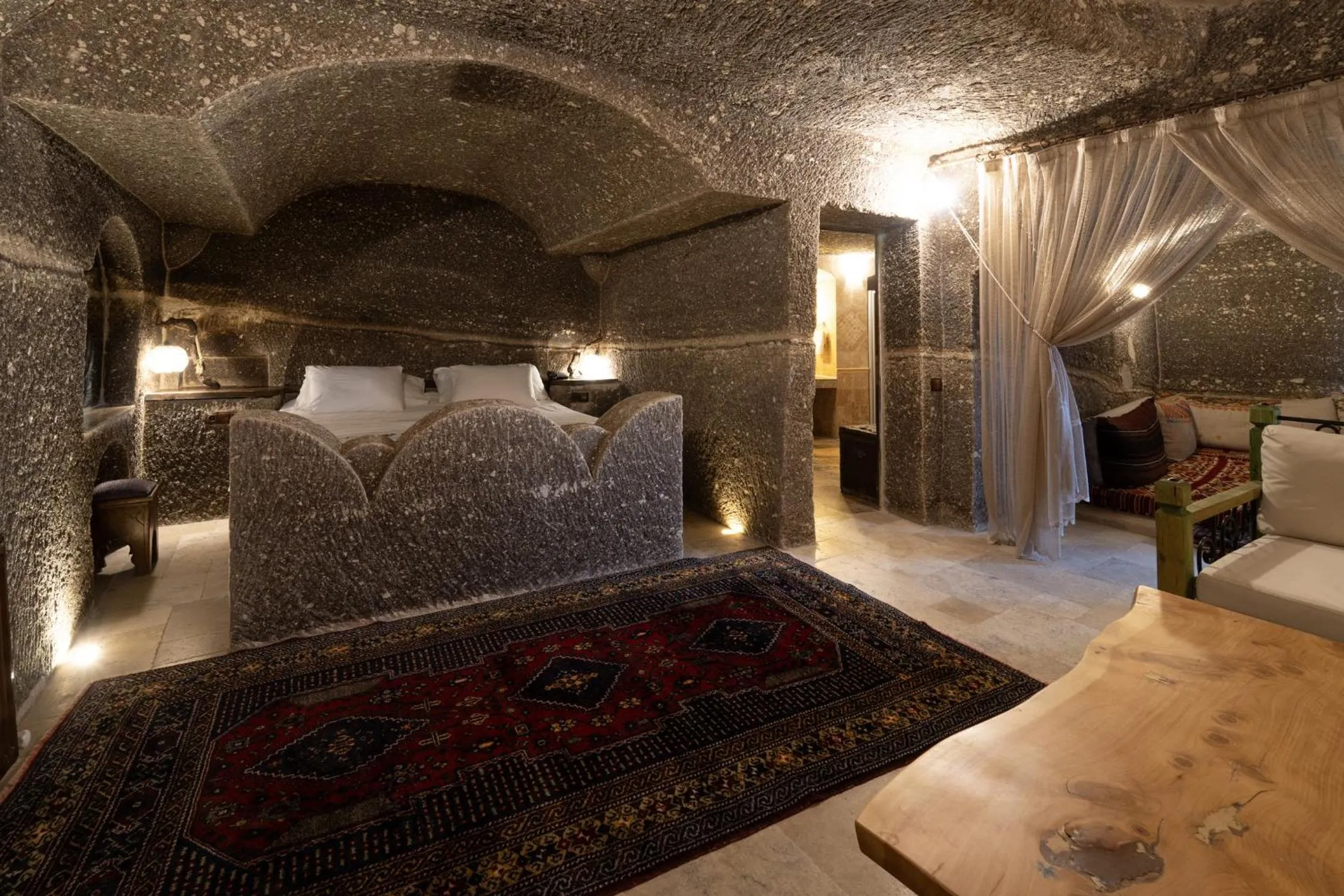Bed in Grand Cave Suites