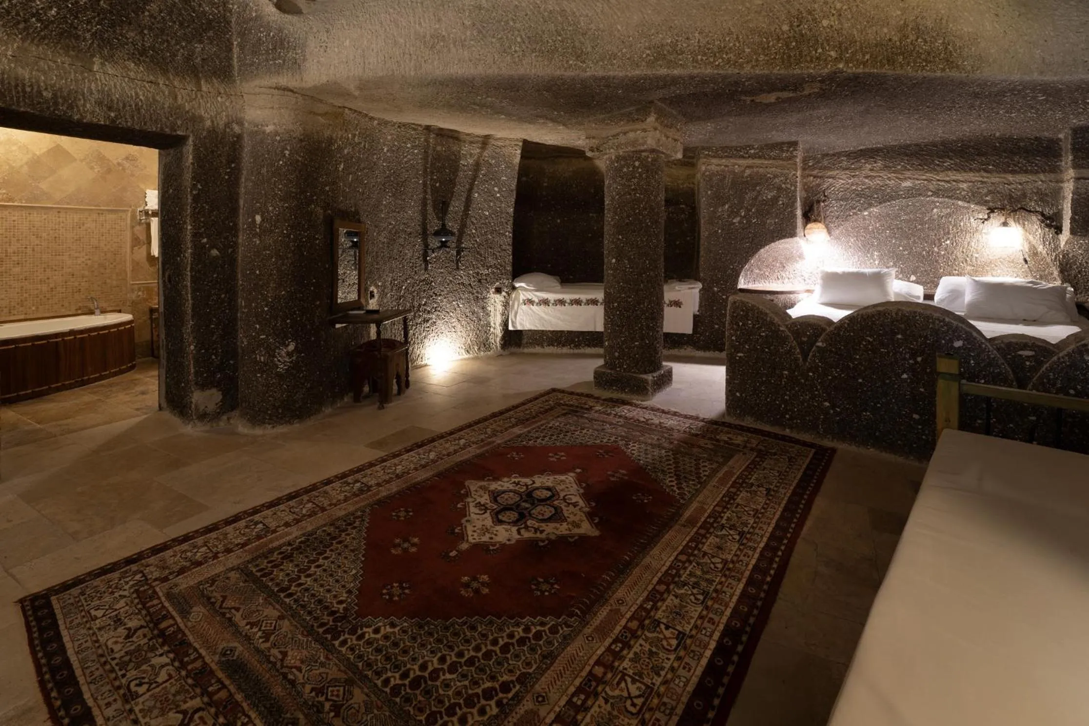 Bed in Grand Cave Suites