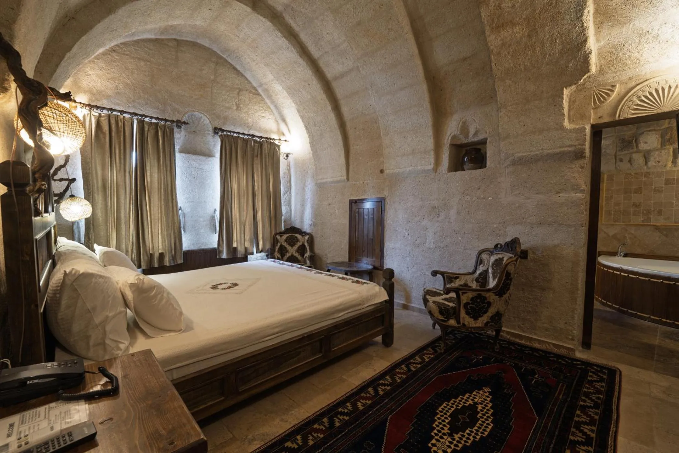 Bed in Grand Cave Suites
