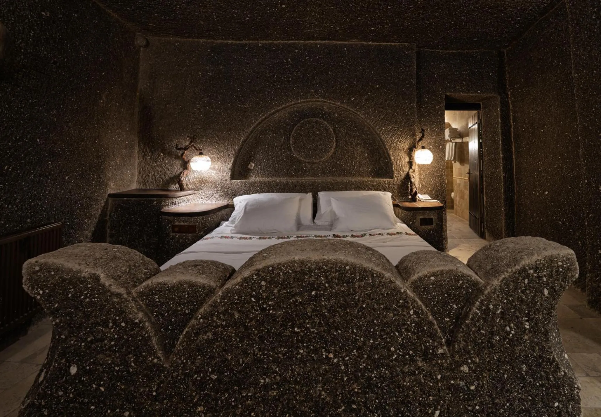 Bed in Grand Cave Suites