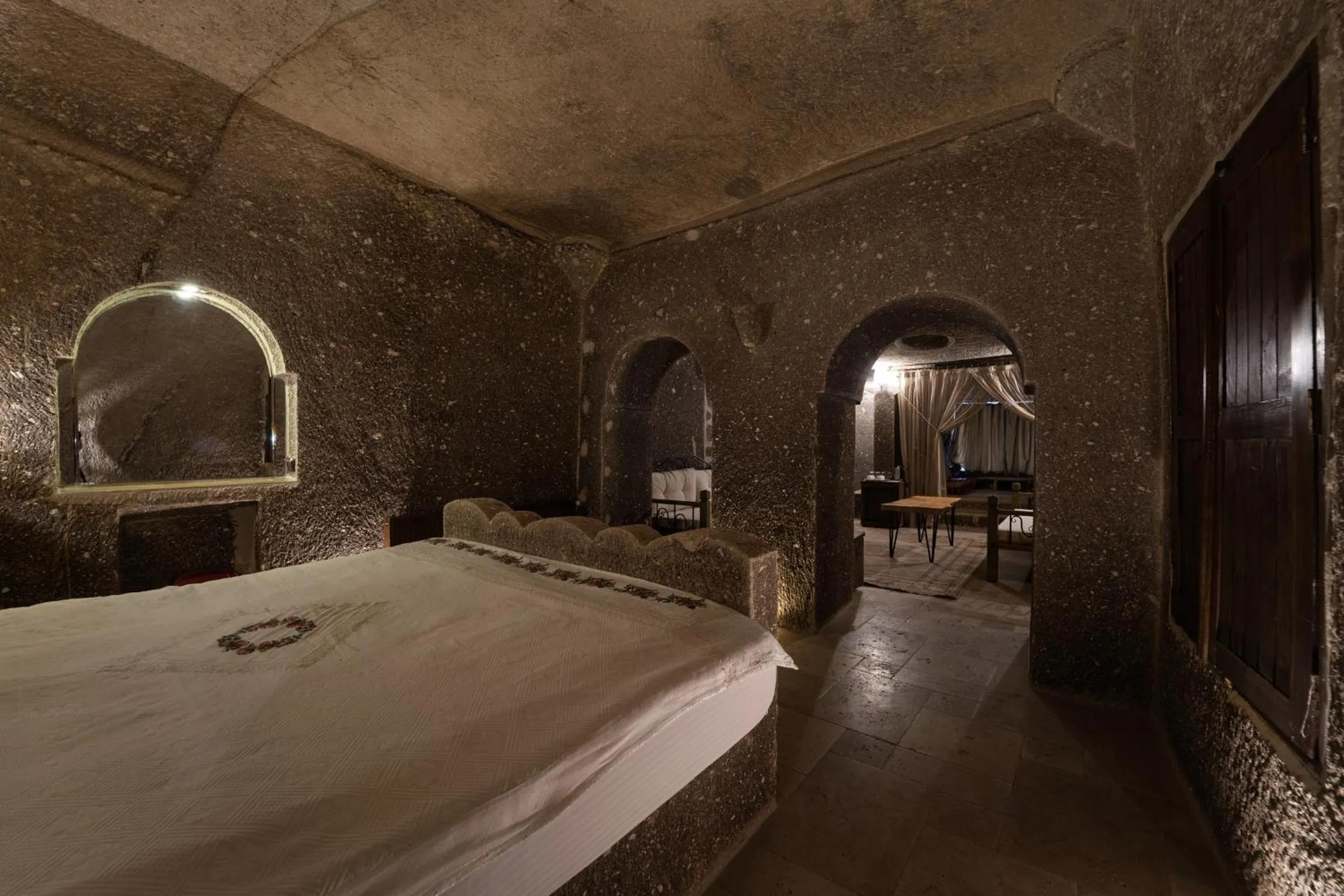 Bed in Grand Cave Suites