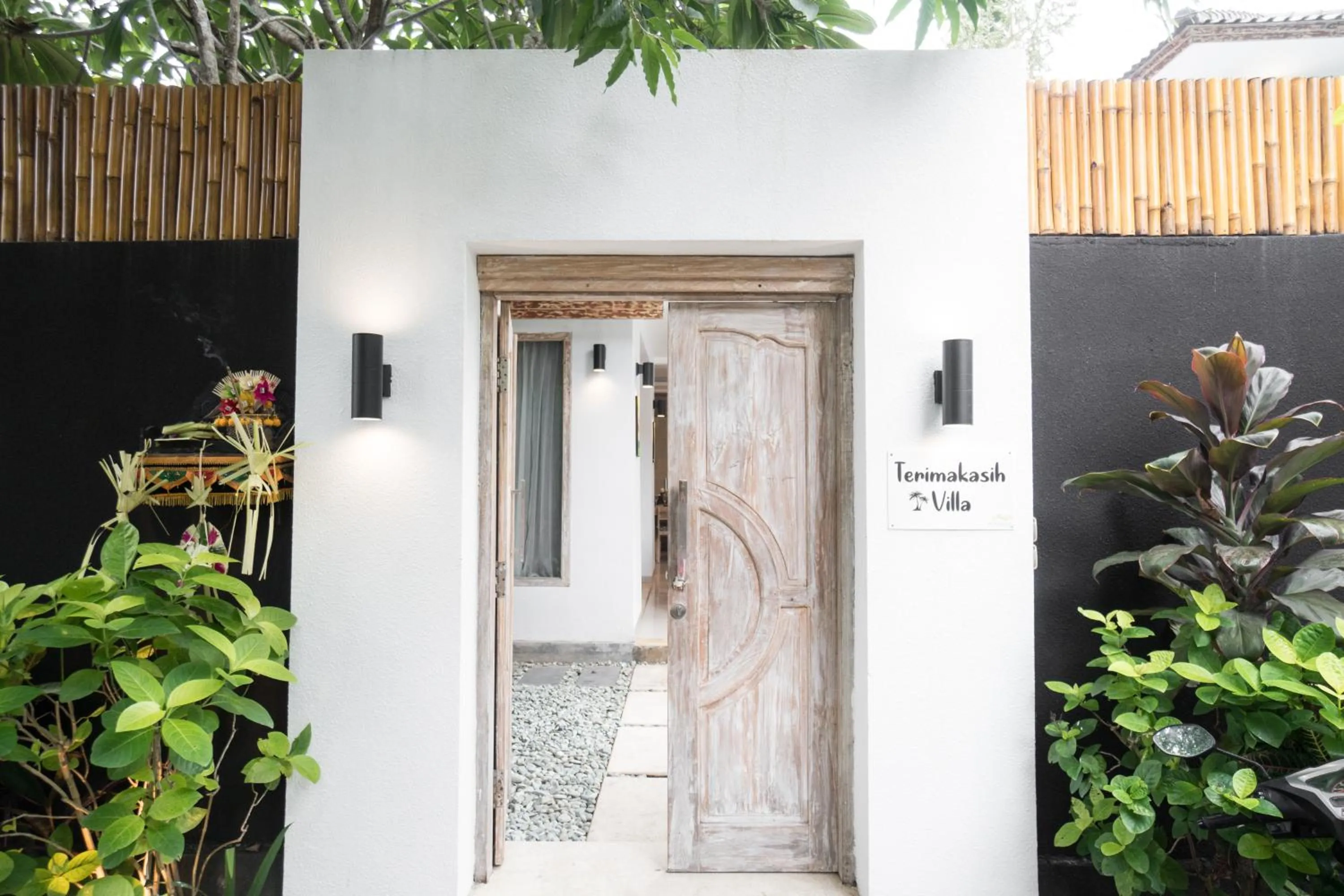 Facade/entrance in The Catur Villa Seminyak