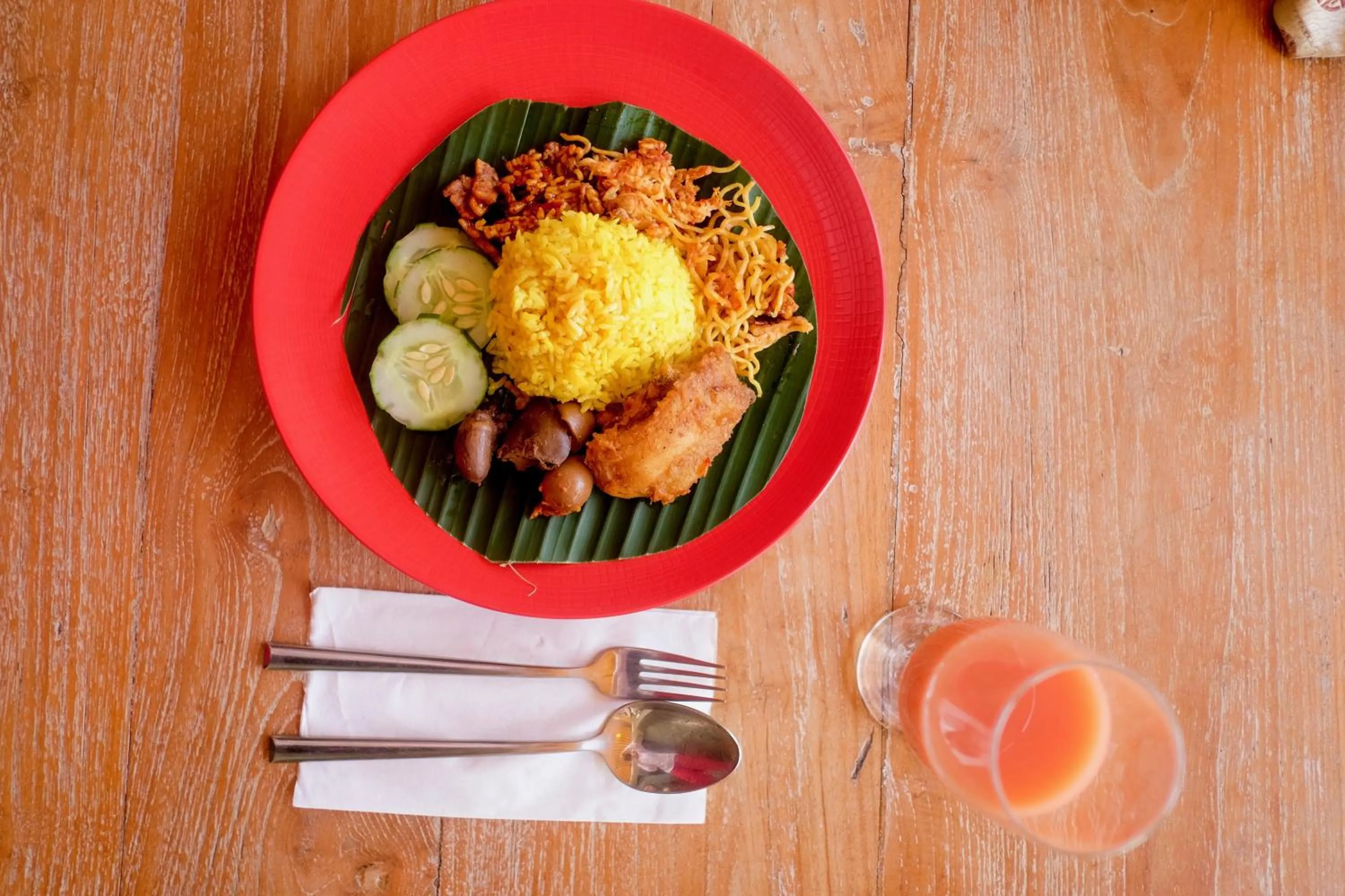 Asian breakfast in The Catur Villa Seminyak