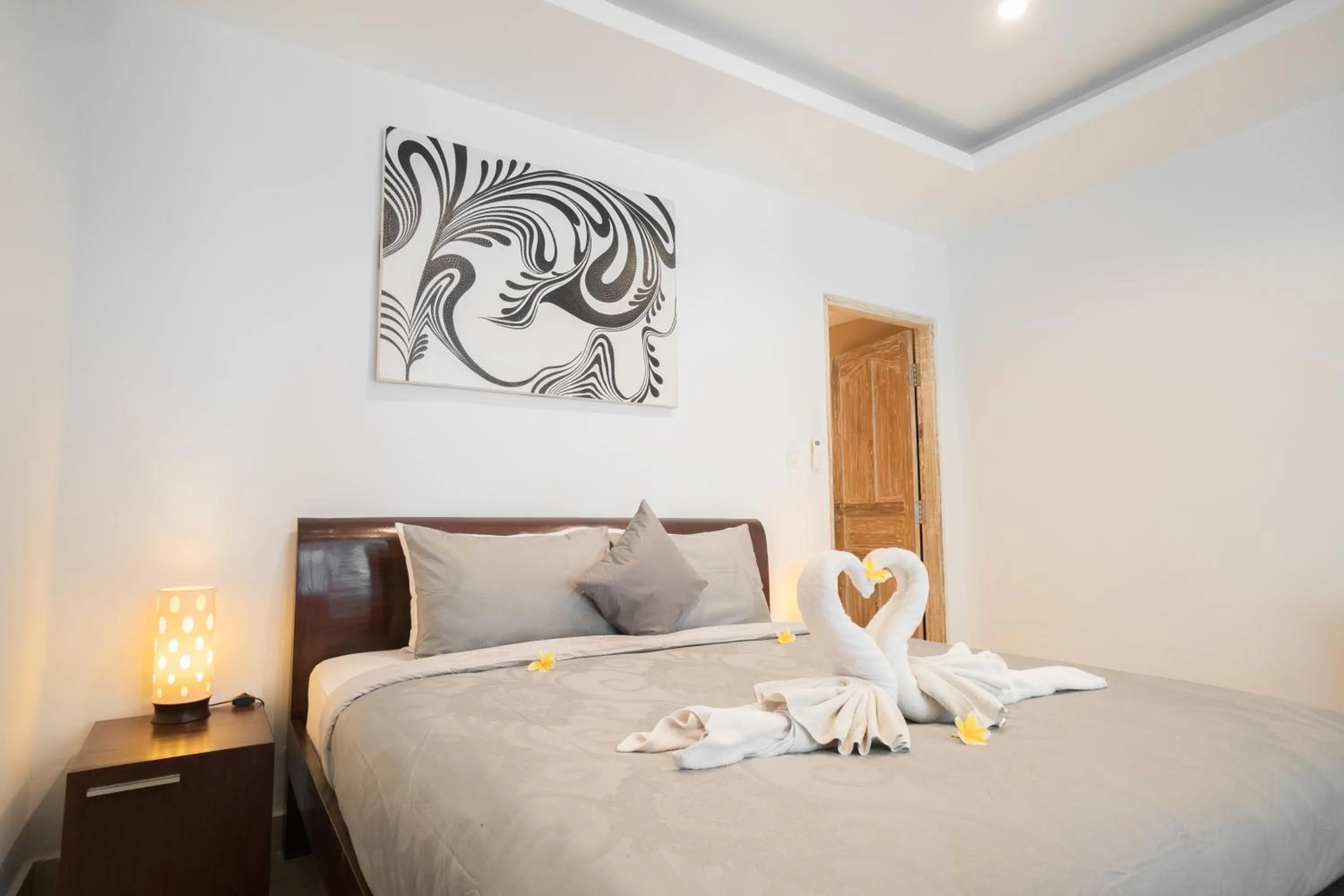 Bed in The Catur Villa Seminyak