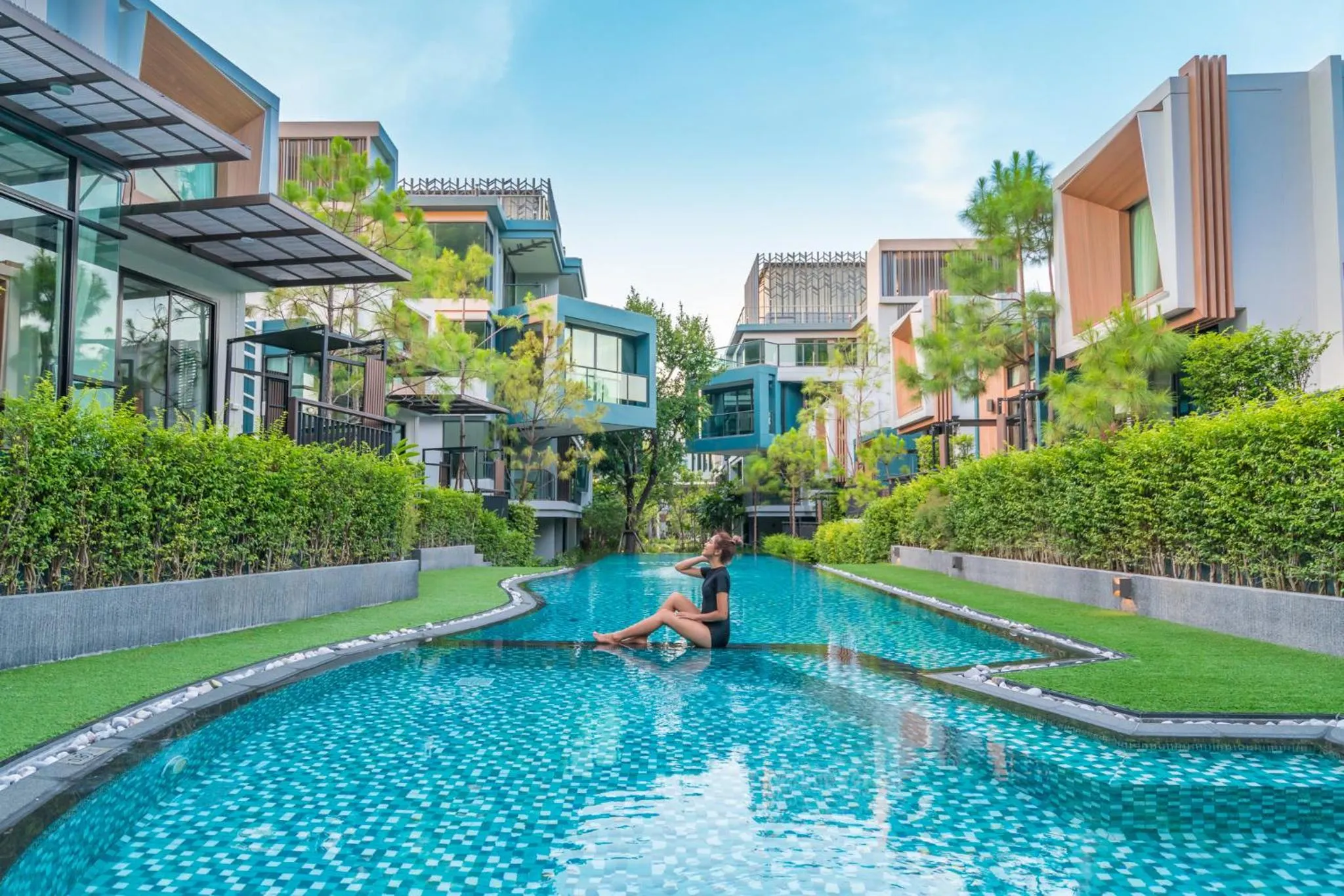 Pool view in Green Pix Khaoyai