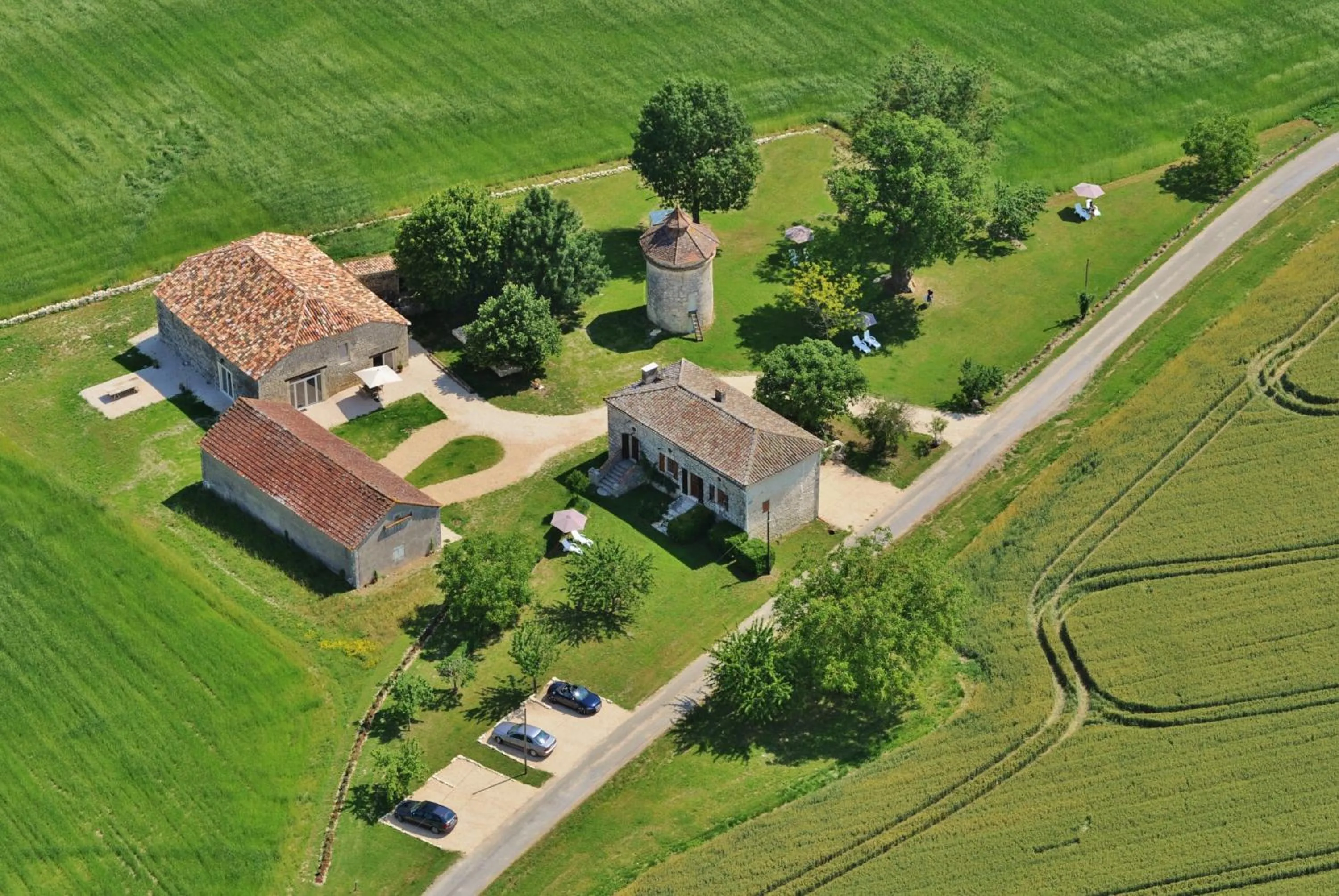 Bird's eye view in Domaine de L'Isle Basse