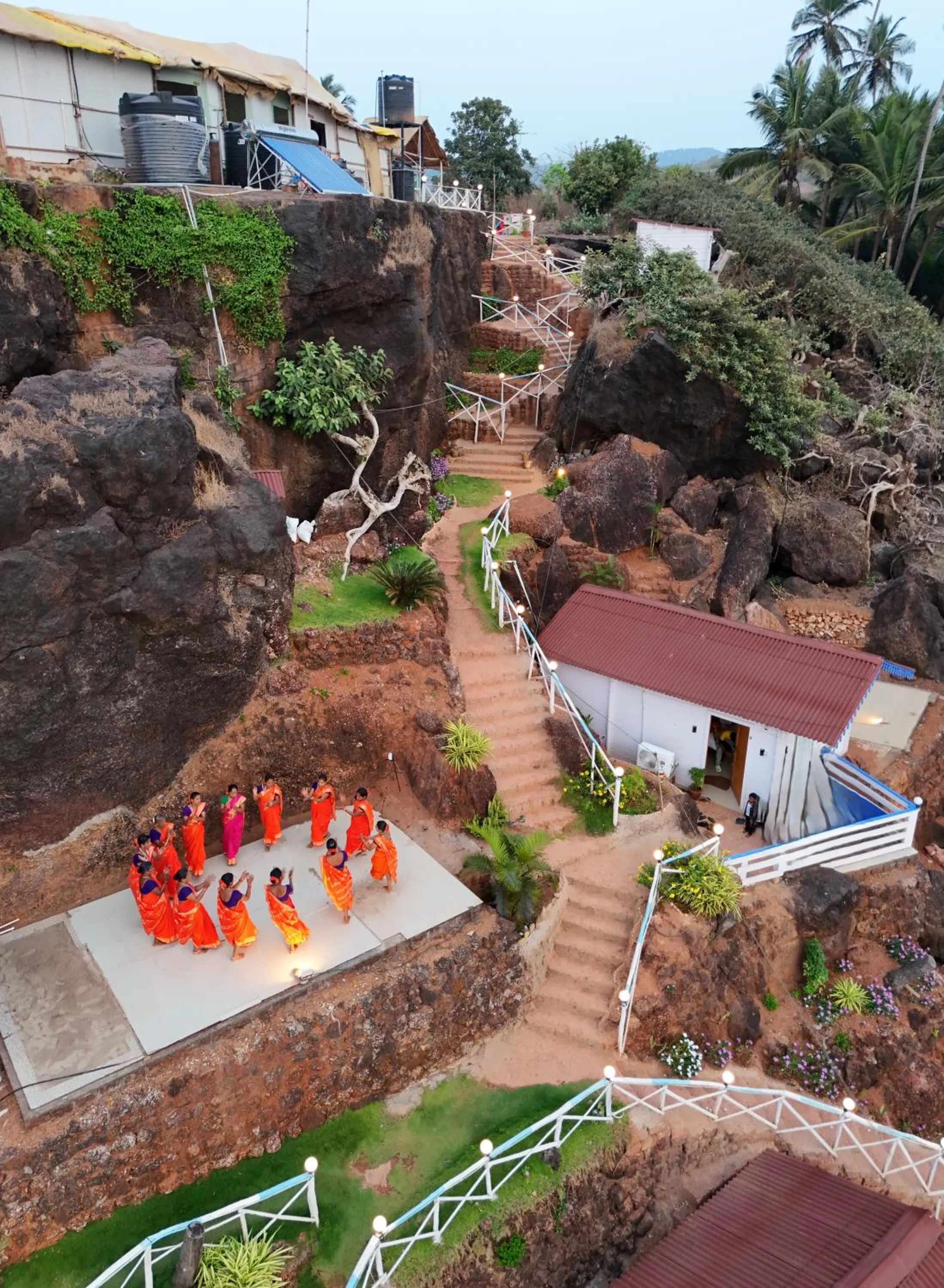 Bird's eye view in Red Crab Eco Resorts