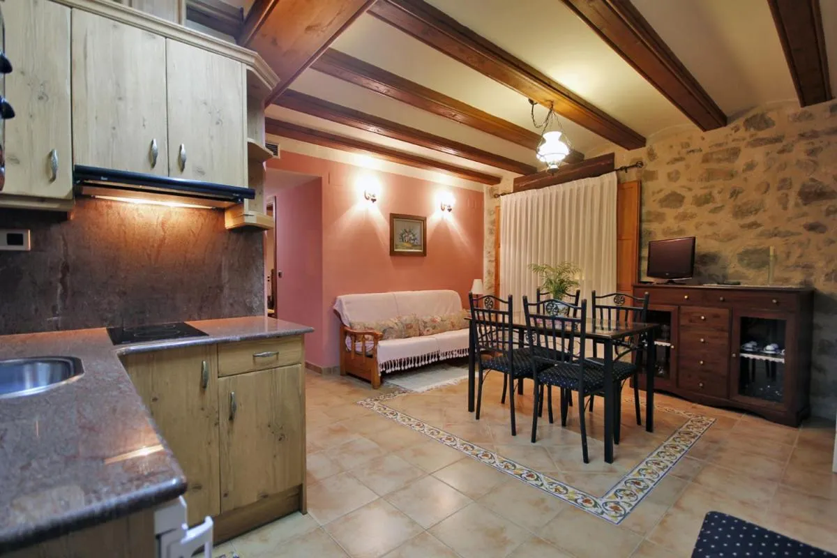 Kitchen or kitchenette in Apartamentos Santa Agueda