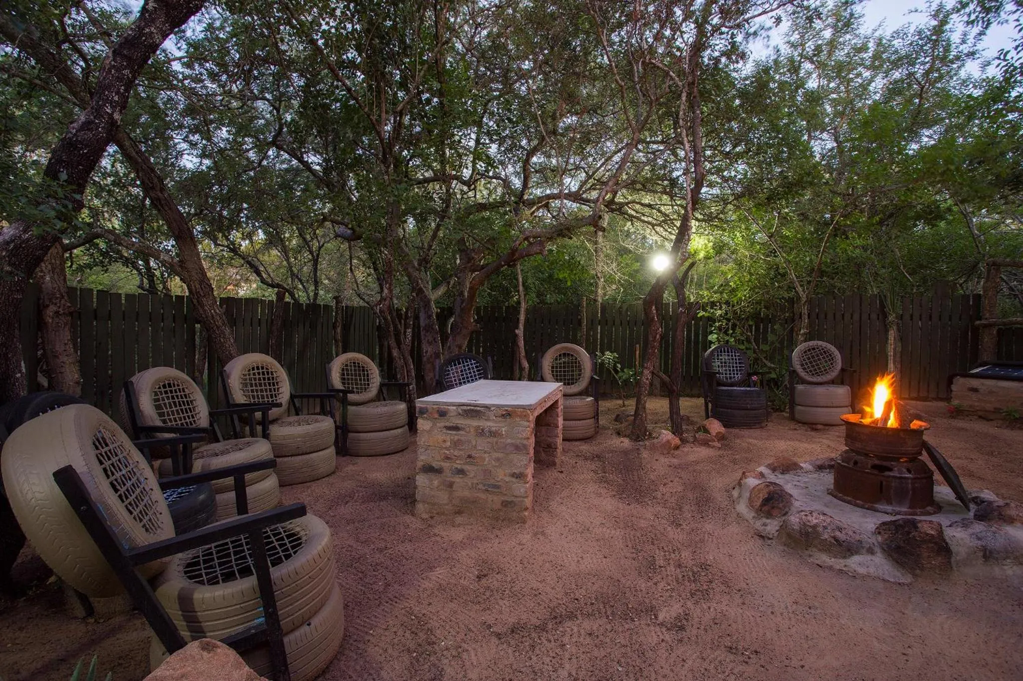 BBQ facilities in Doringpoort Lodge