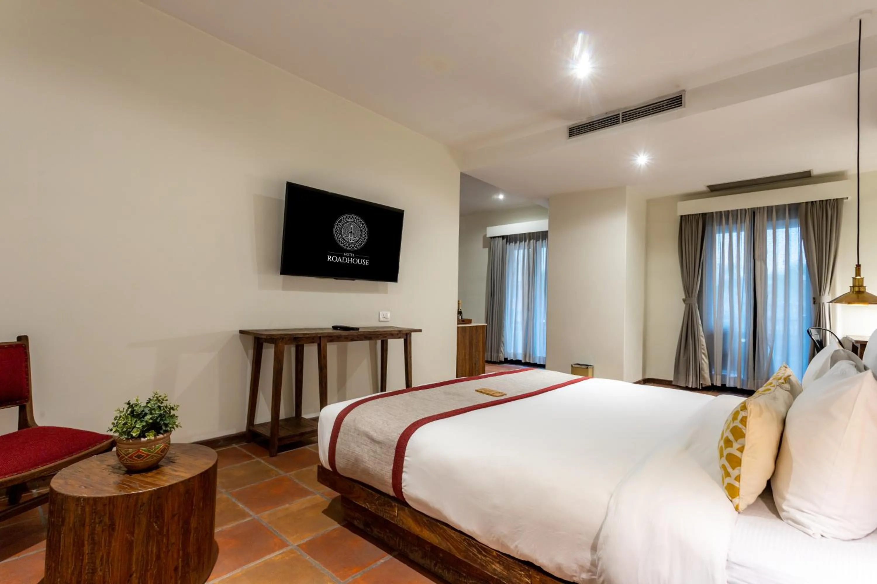 Bed in Hotel Roadhouse, Thamel, Kathmandu- Contemporary Boutique