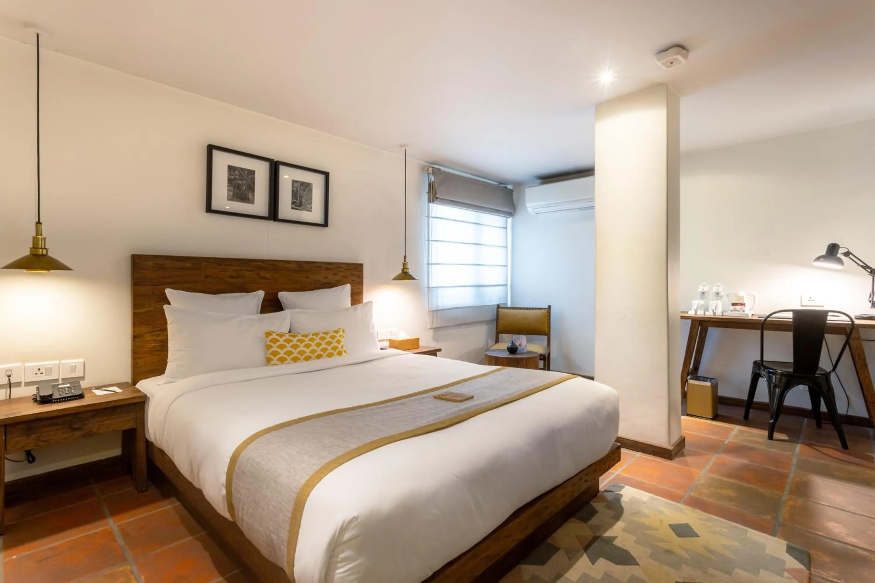Bed in Hotel Roadhouse, Thamel, Kathmandu- Contemporary Boutique