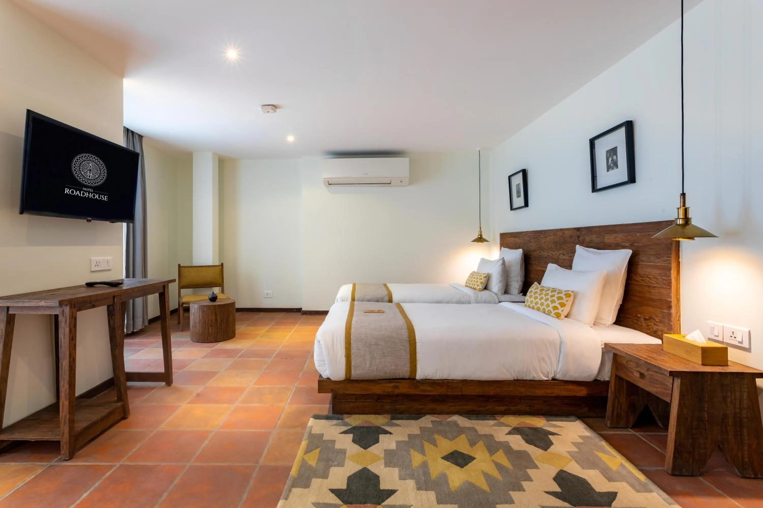 Bed in Hotel Roadhouse, Thamel, Kathmandu- Contemporary Boutique