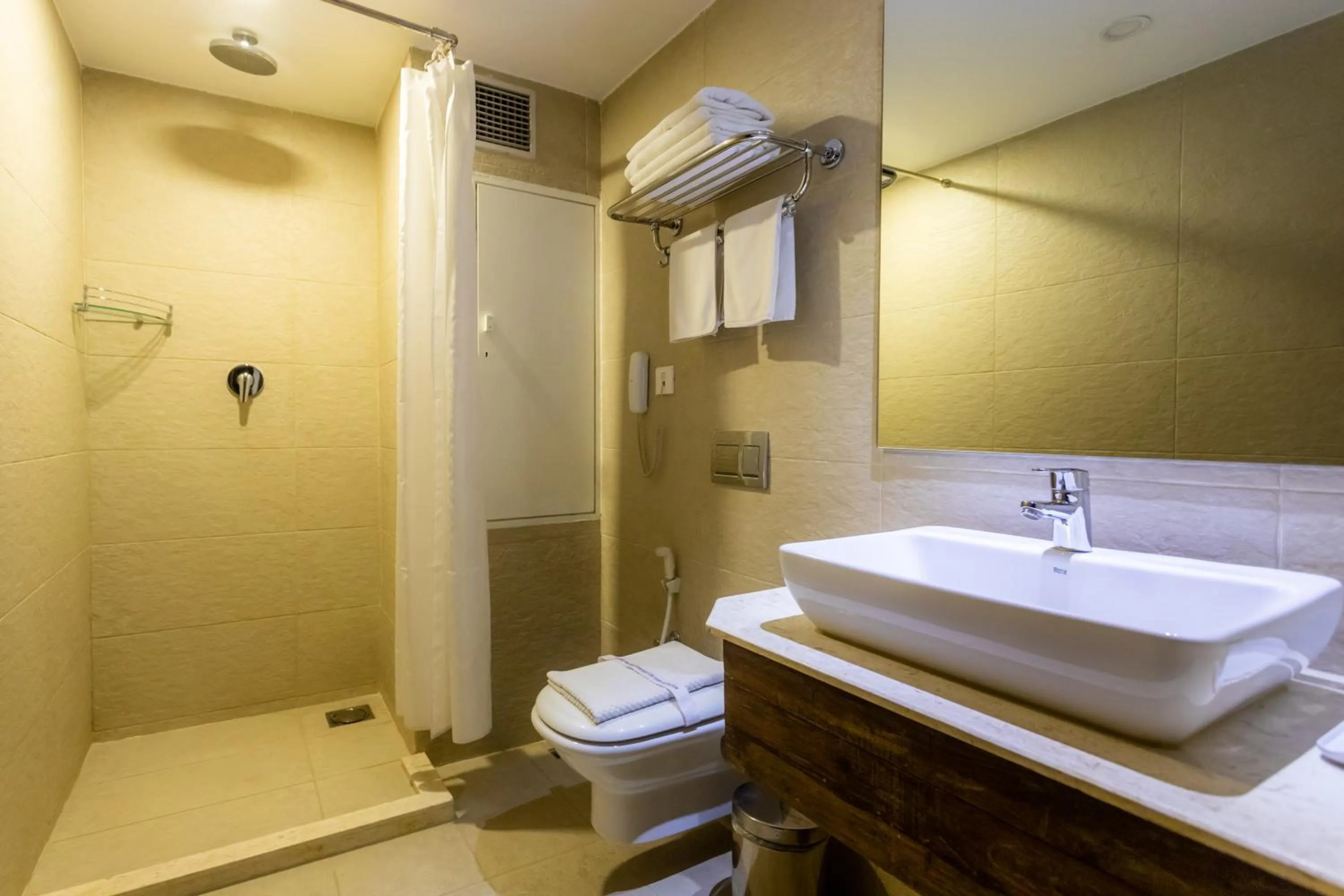 Shower in Hotel Roadhouse, Thamel, Kathmandu- Contemporary Boutique