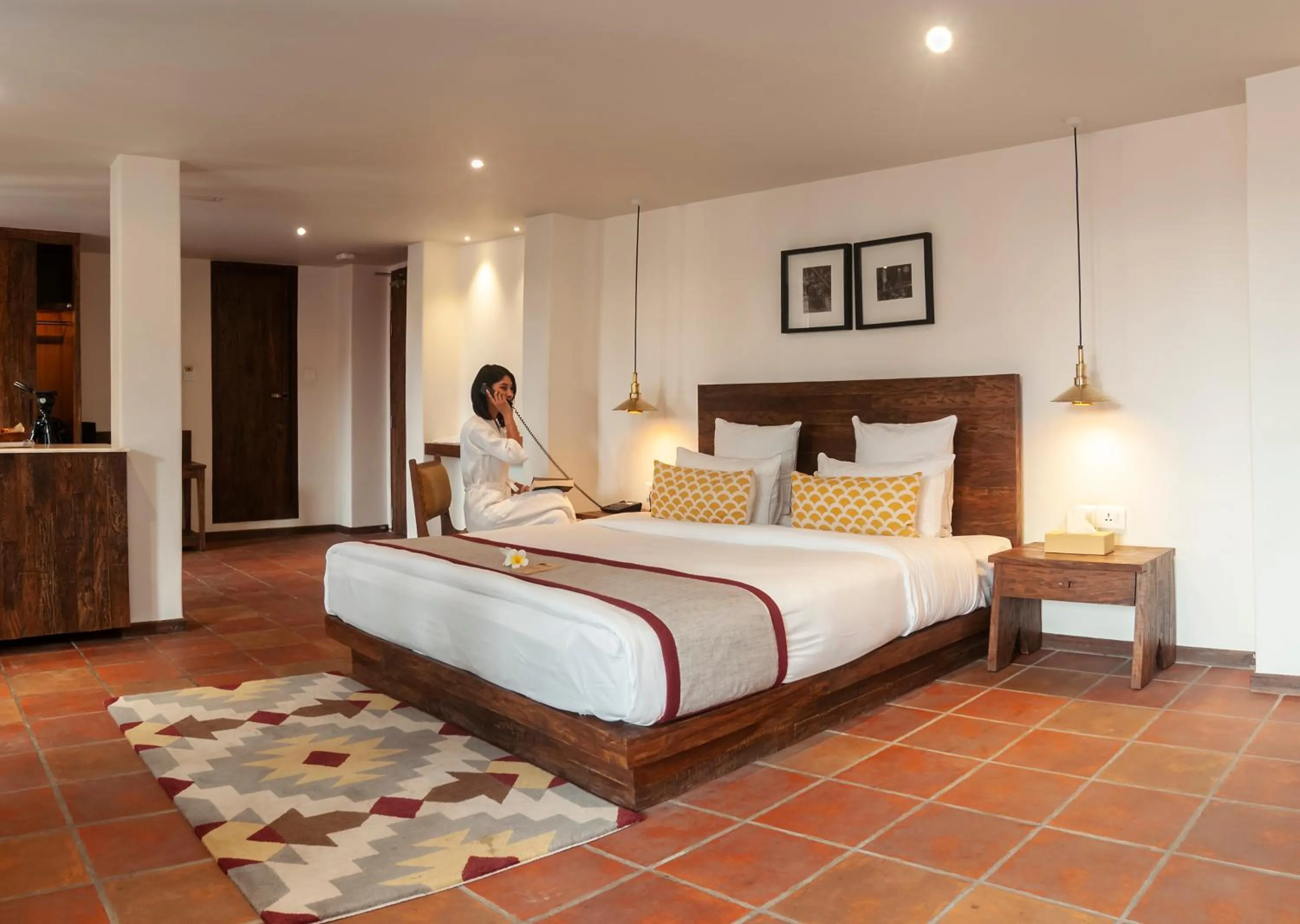 Photo of the whole room, Bed in Hotel Roadhouse, Thamel, Kathmandu- Contemporary Boutique
