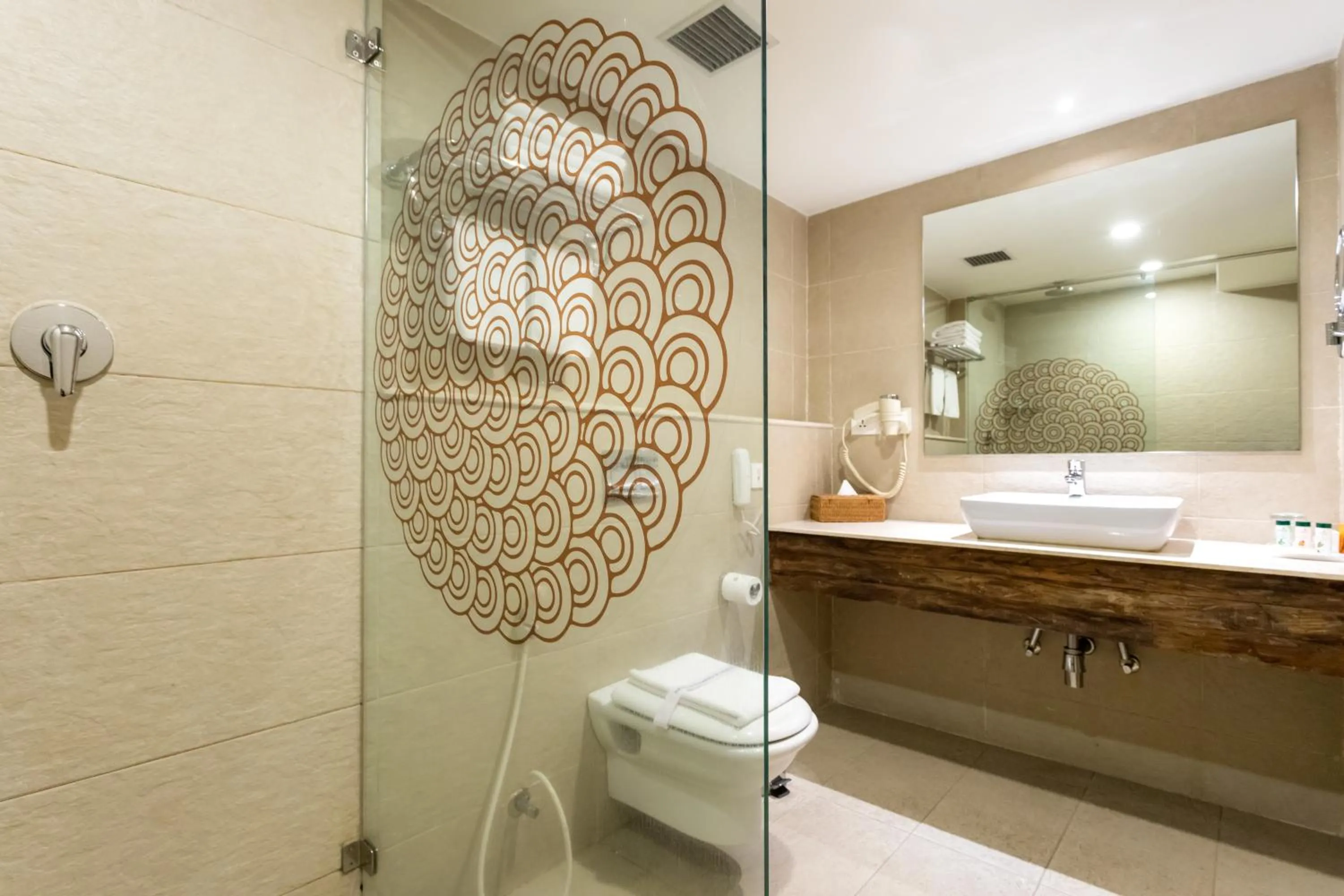 Bathroom in Hotel Roadhouse, Thamel, Kathmandu- Contemporary Boutique