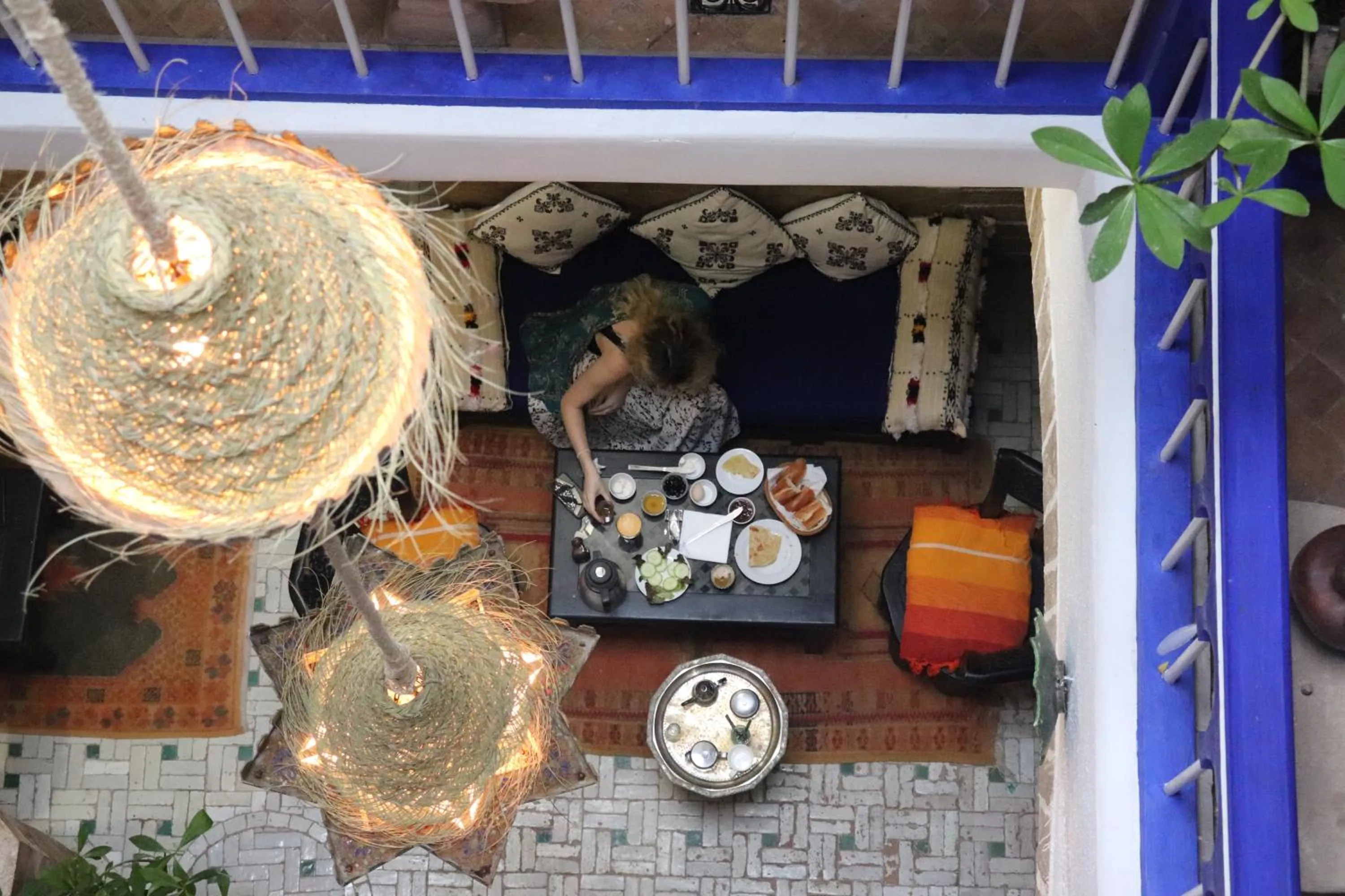 Living room in Hotel Dar El Qdima