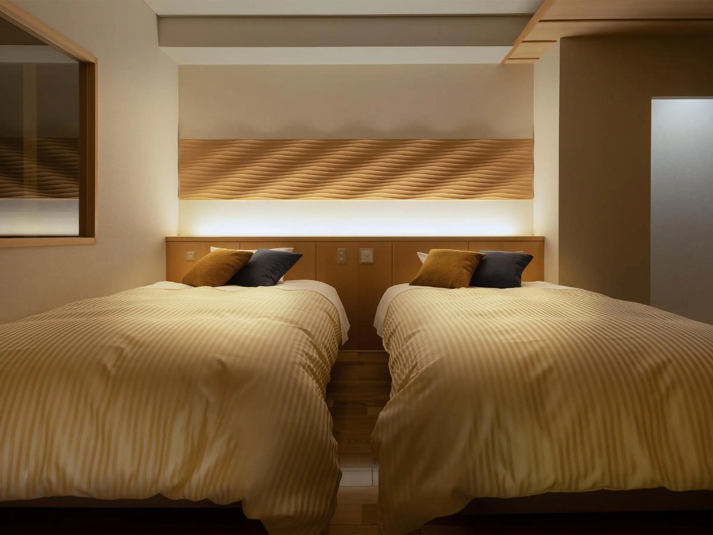 Bed in Tendo Hotel