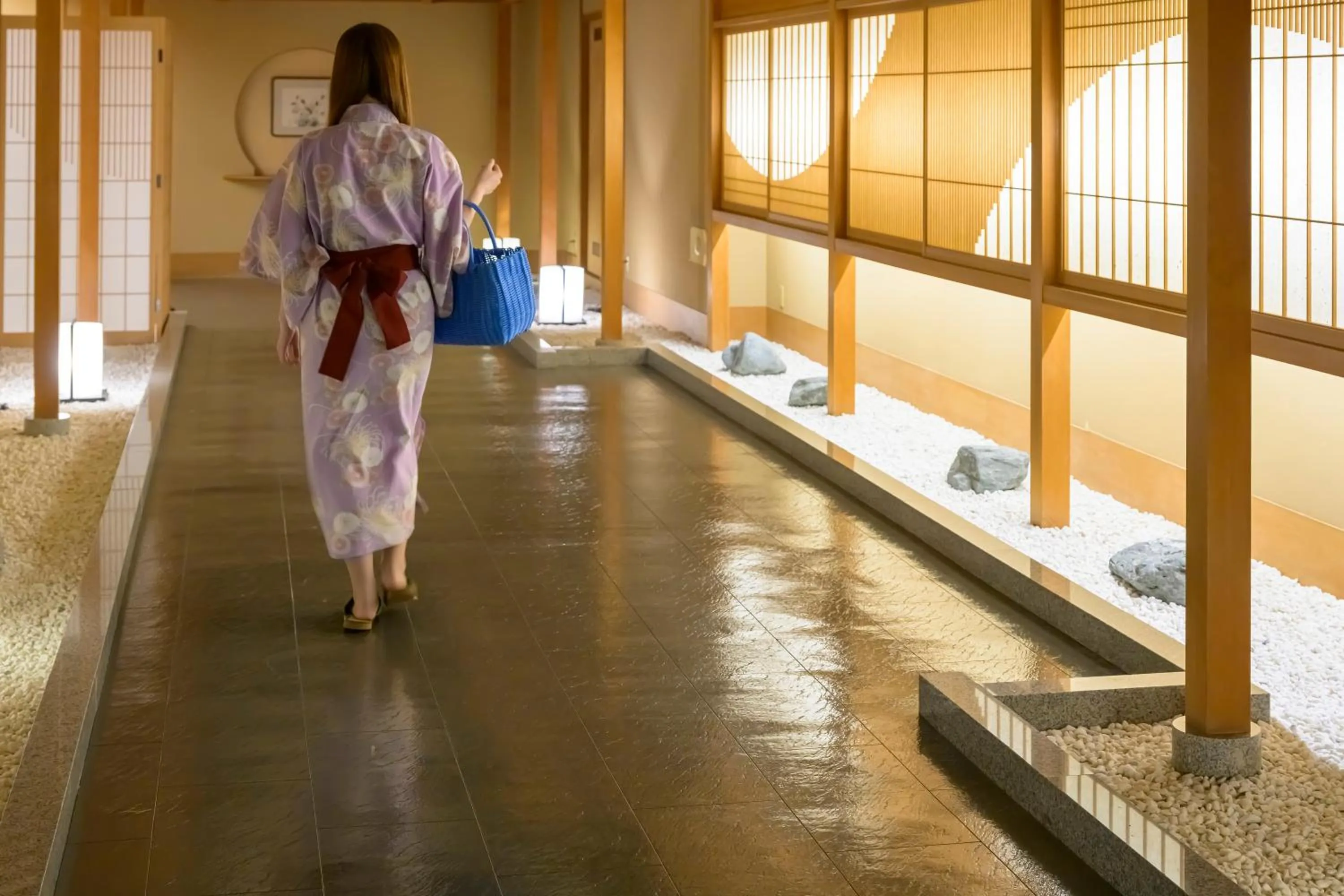 Open Air Bath in Tendo Hotel