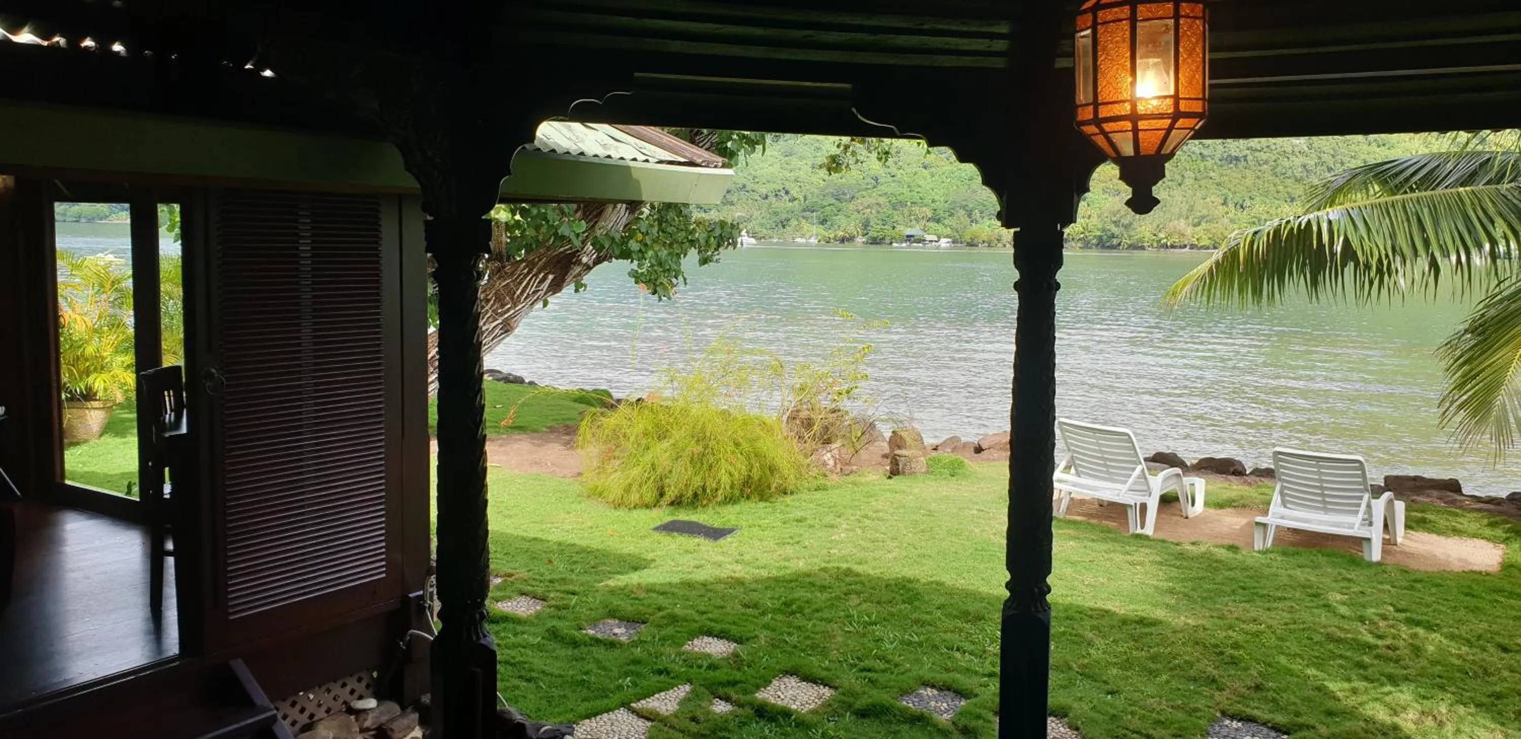 Patio in Robinson's Cove Villas