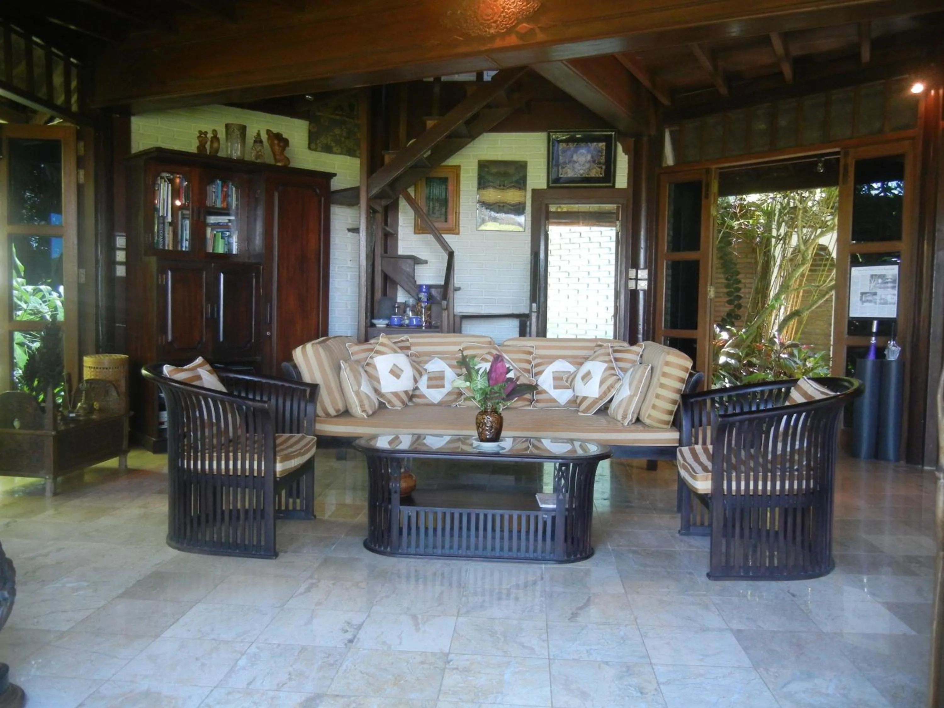 Living room in Tirtagangga Water Palace Villas