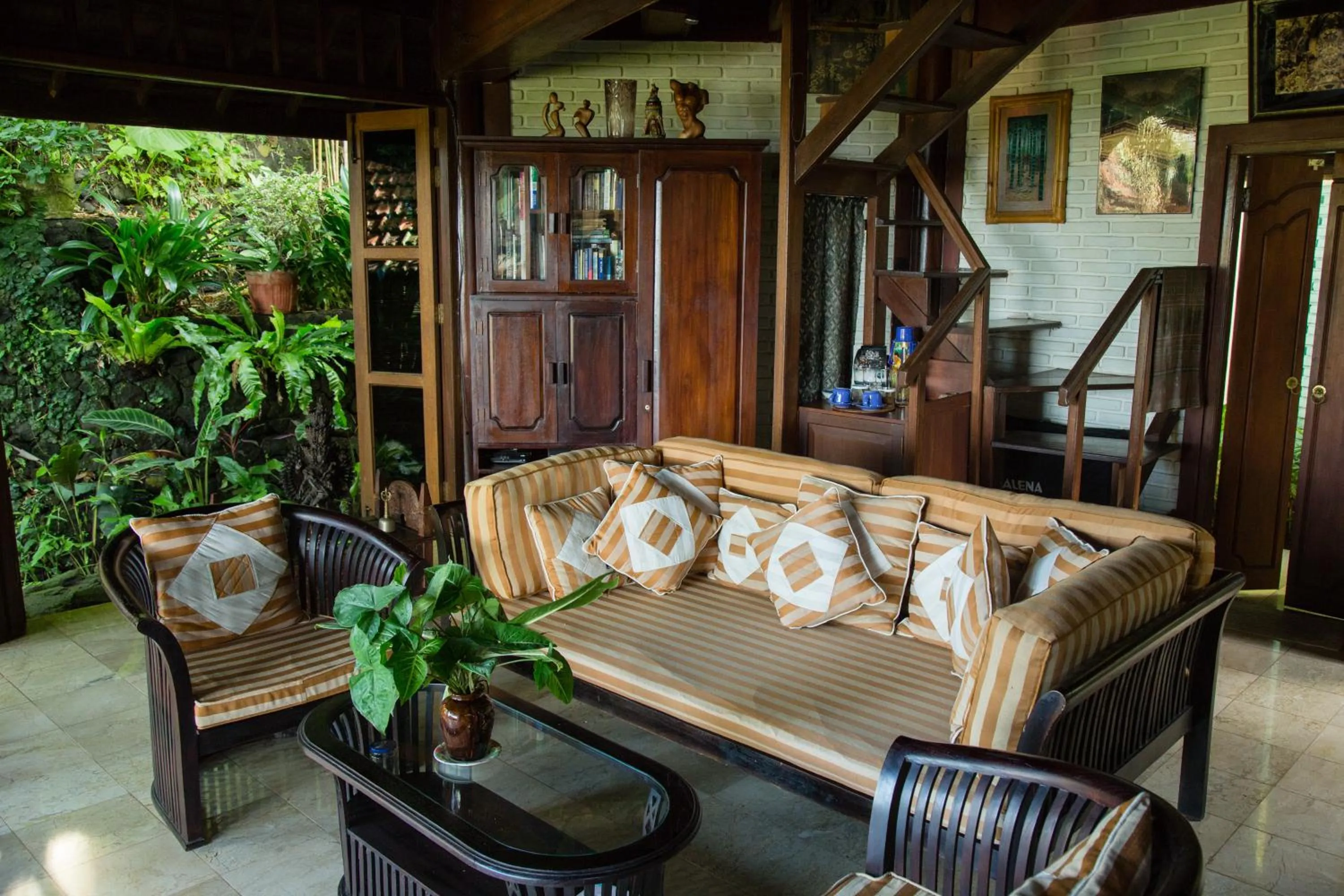 Living room in Tirtagangga Water Palace Villas