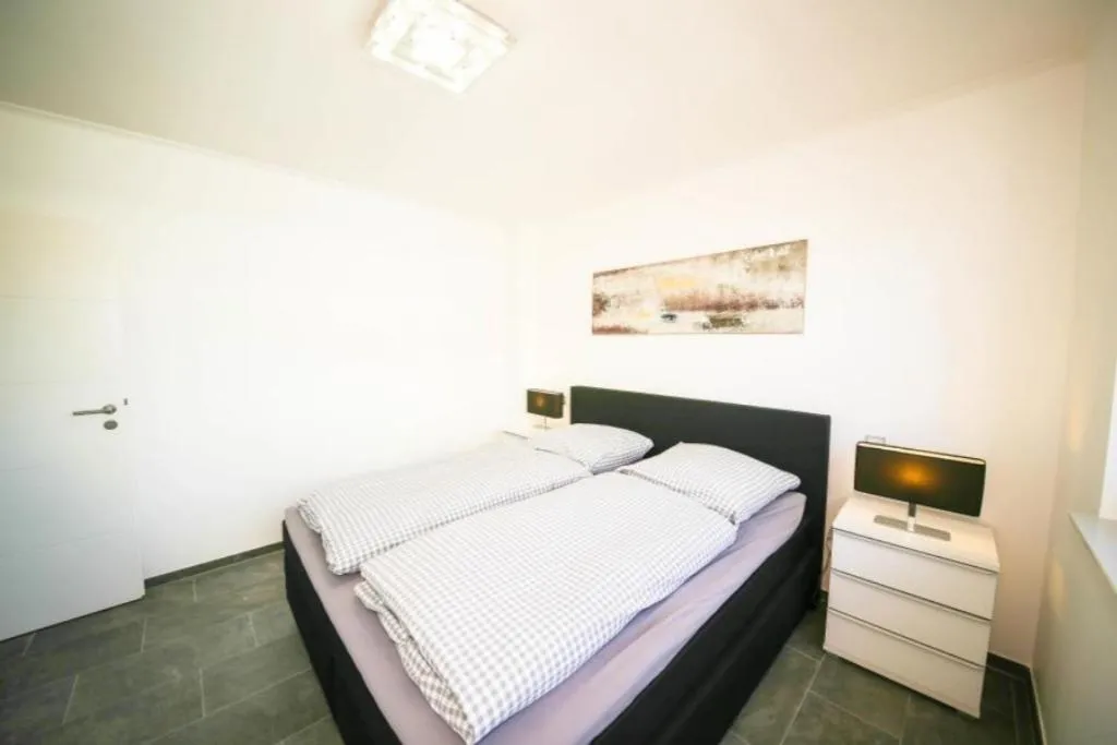 Bed in Ferienwohnung Sonnendeck