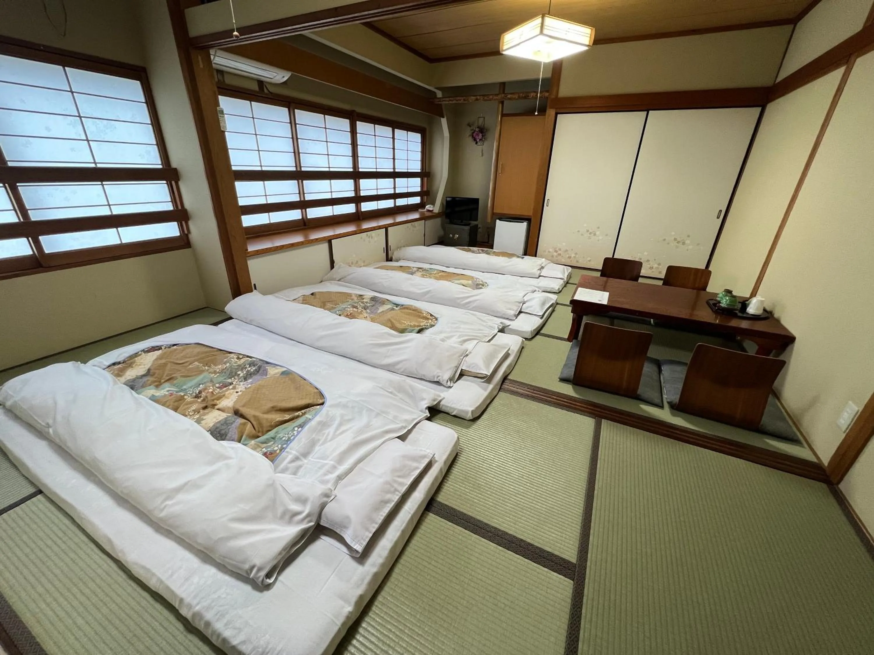 Bed in Ryokan Kousen