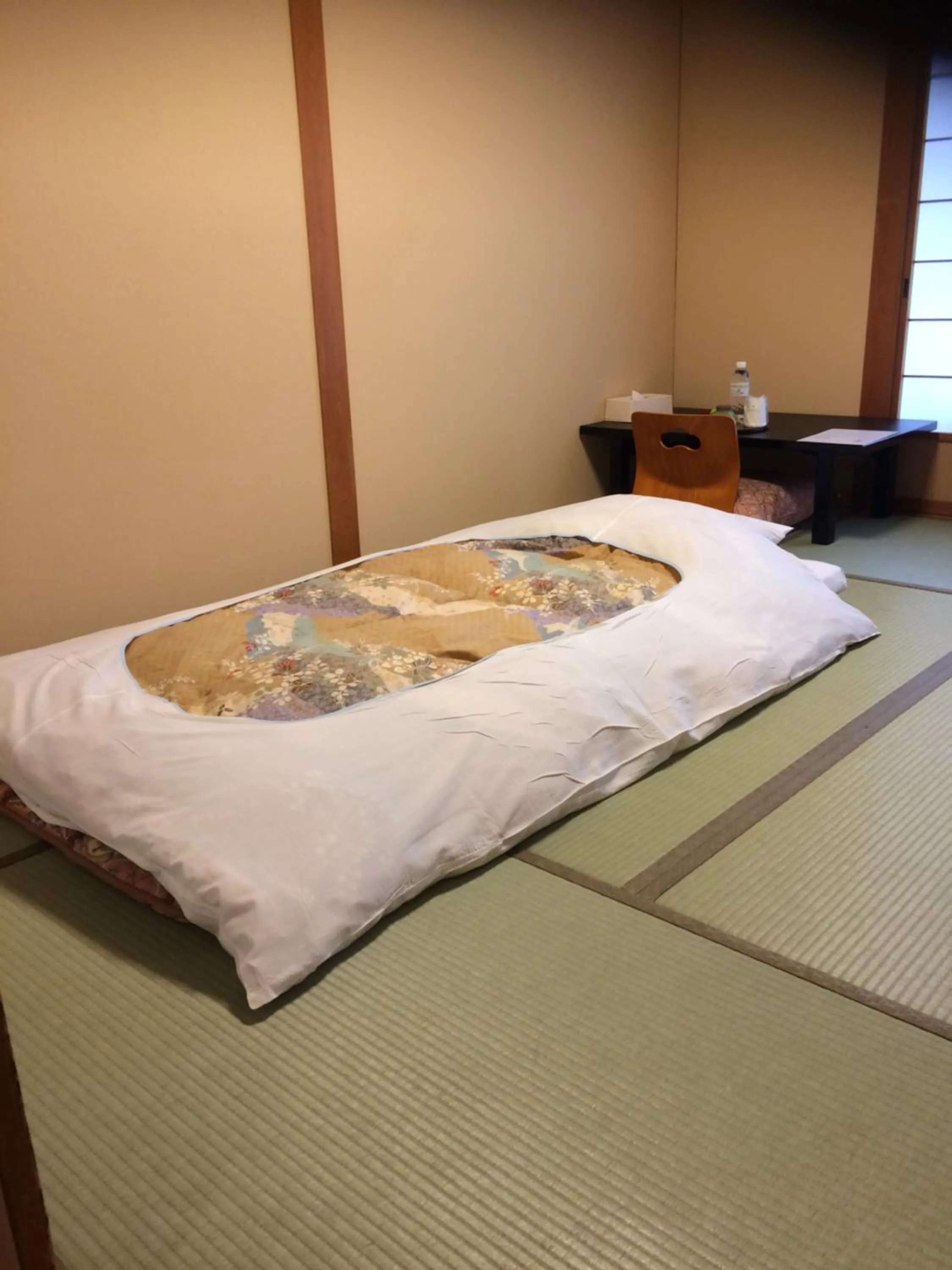 Bed in Ryokan Kousen