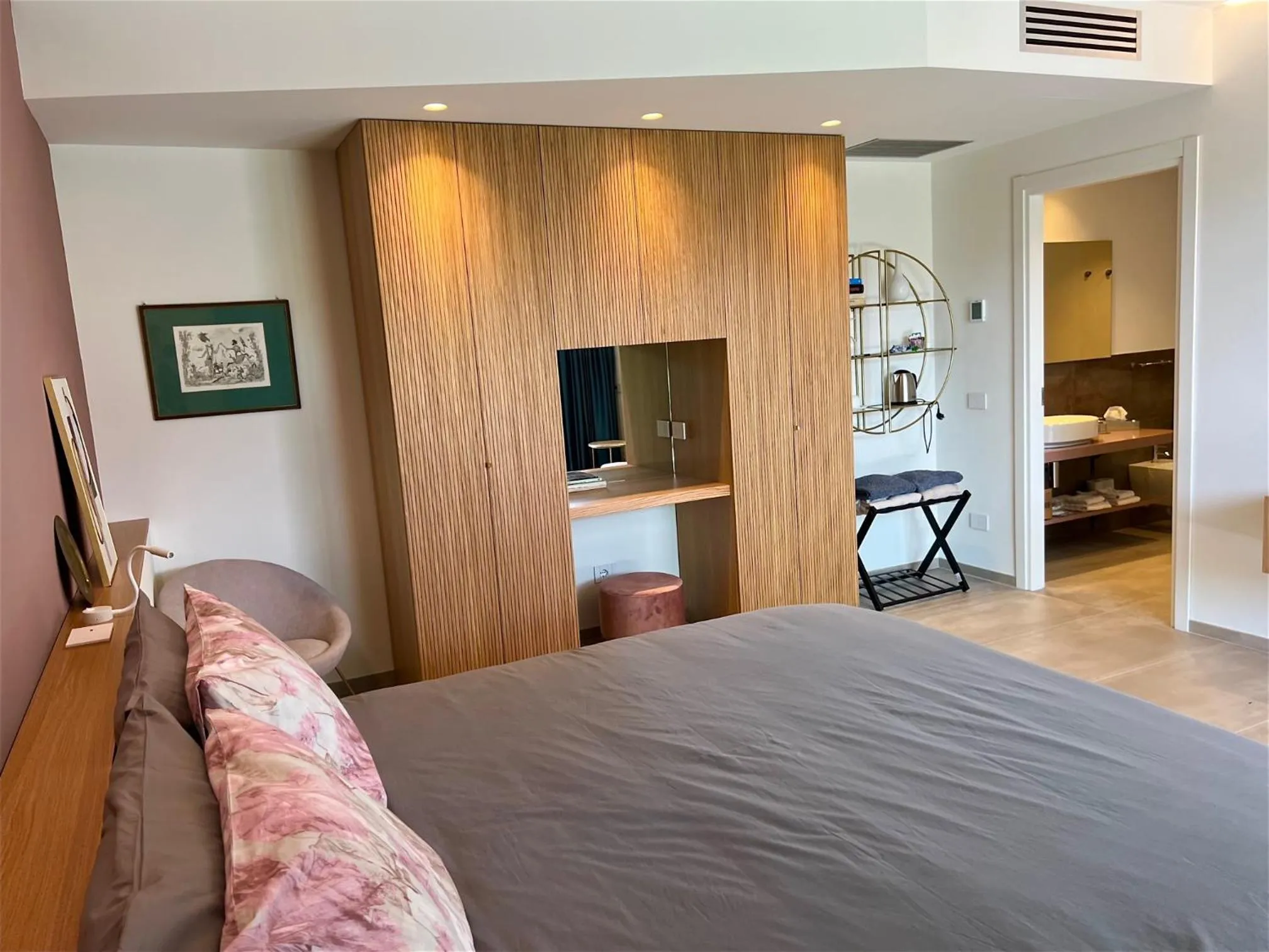 Bed in Villa Costantina with heated POOL