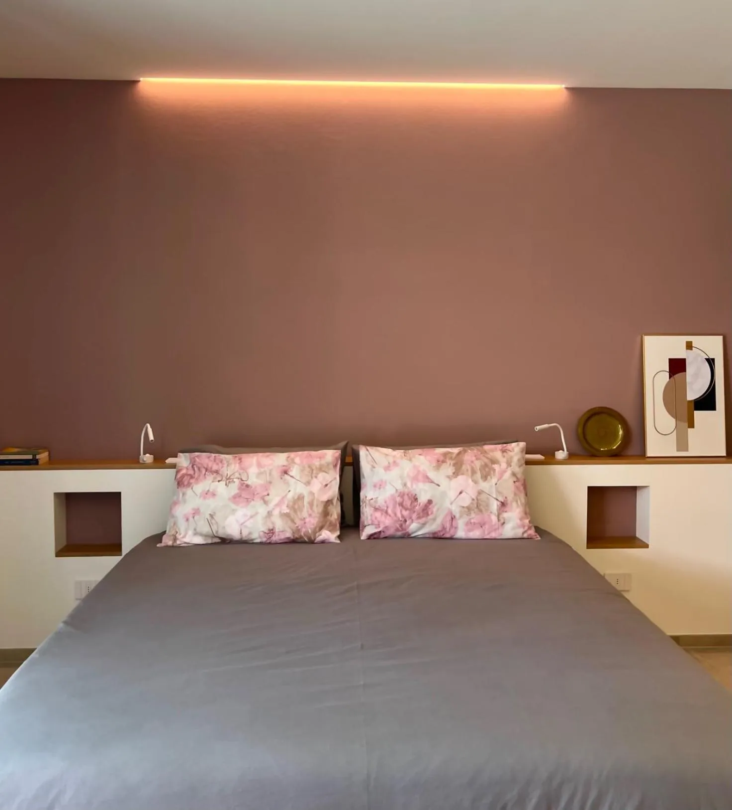 Bed in Villa Costantina with heated POOL