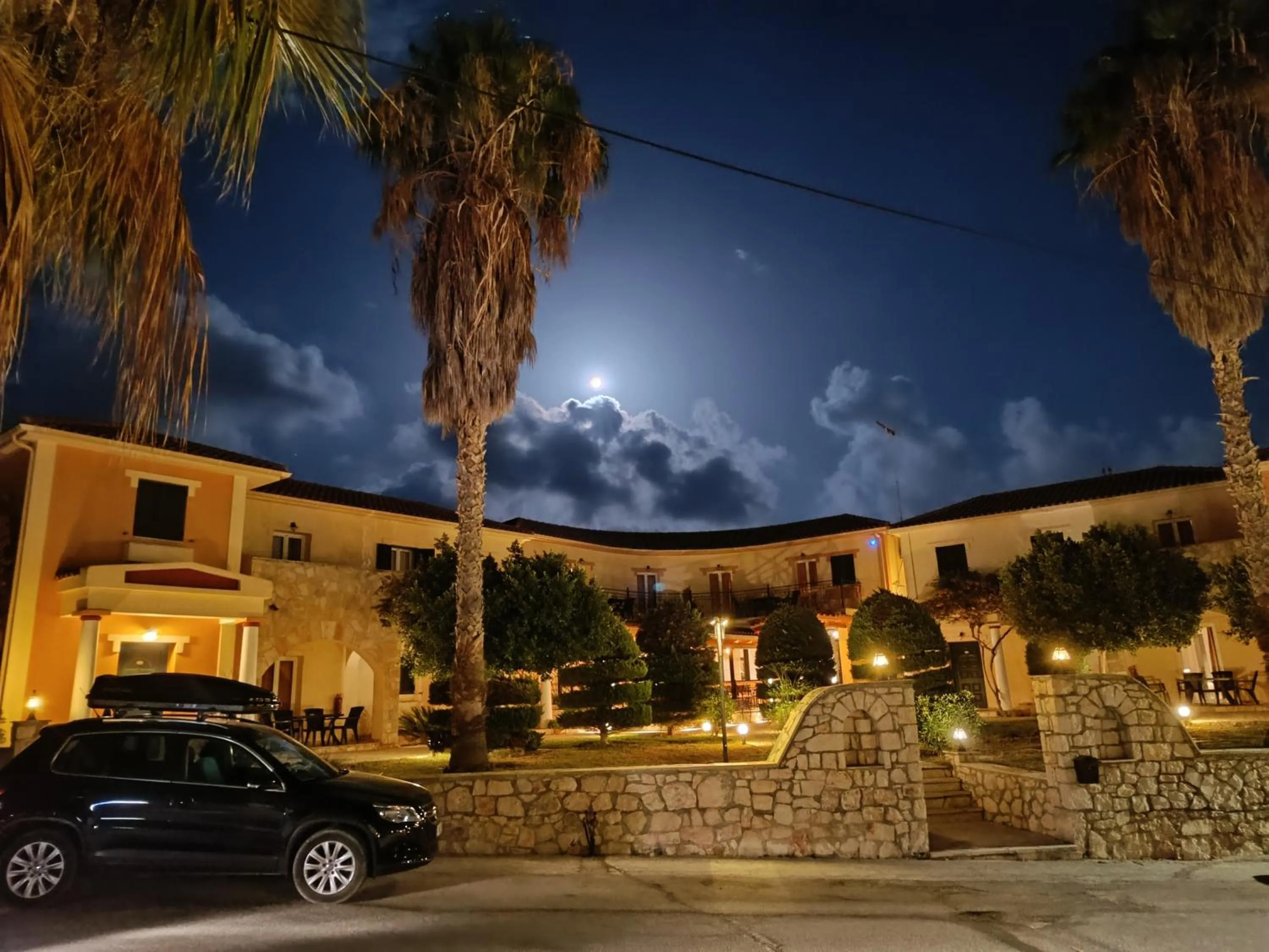 Night in Elanthi Village Apartments