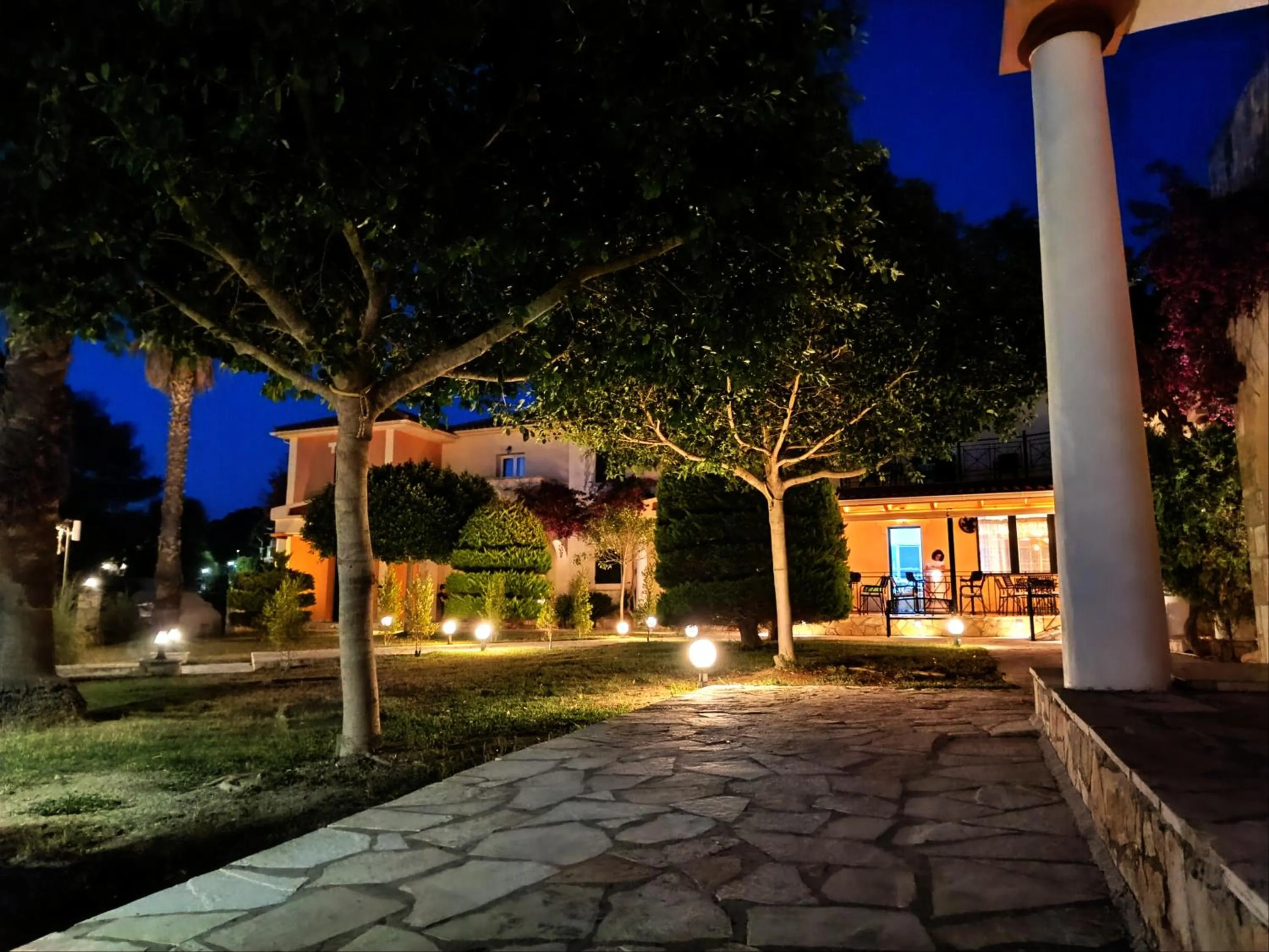 Night in Elanthi Village Apartments
