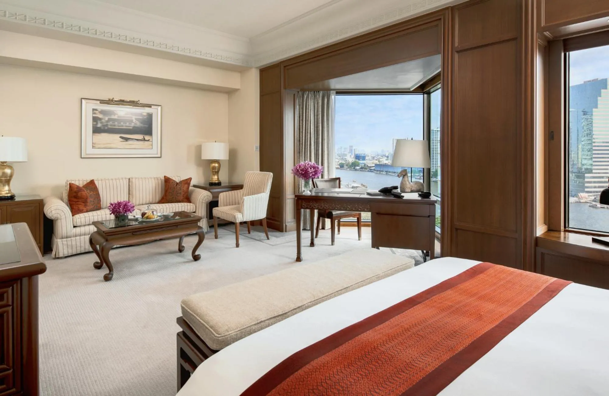 Bedroom, Bed in The Peninsula Bangkok